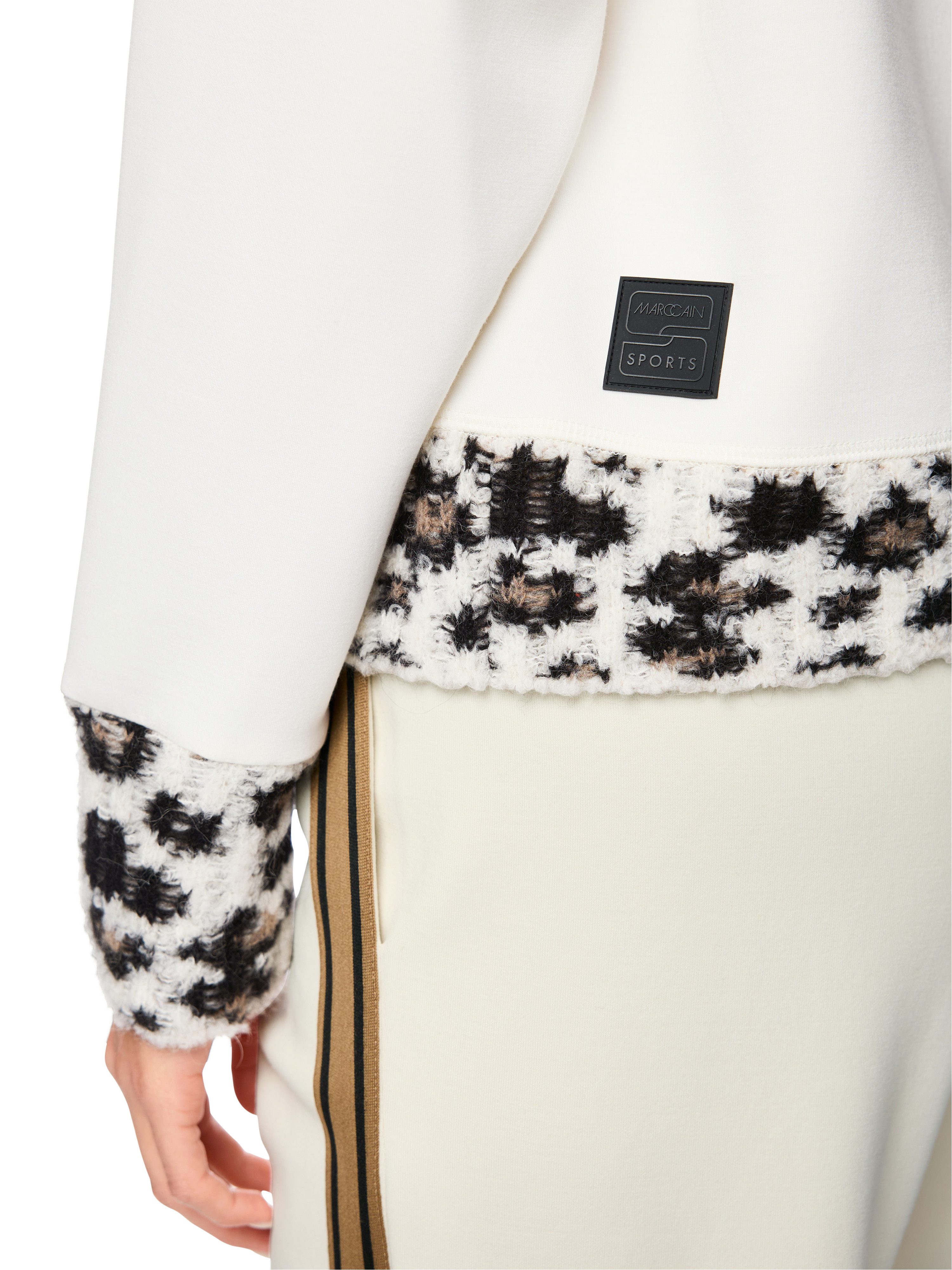 Marc Cain Strickpullover Doggy Dogs Premium Damenmode Rundhalsausschnitt, l günstig online kaufen