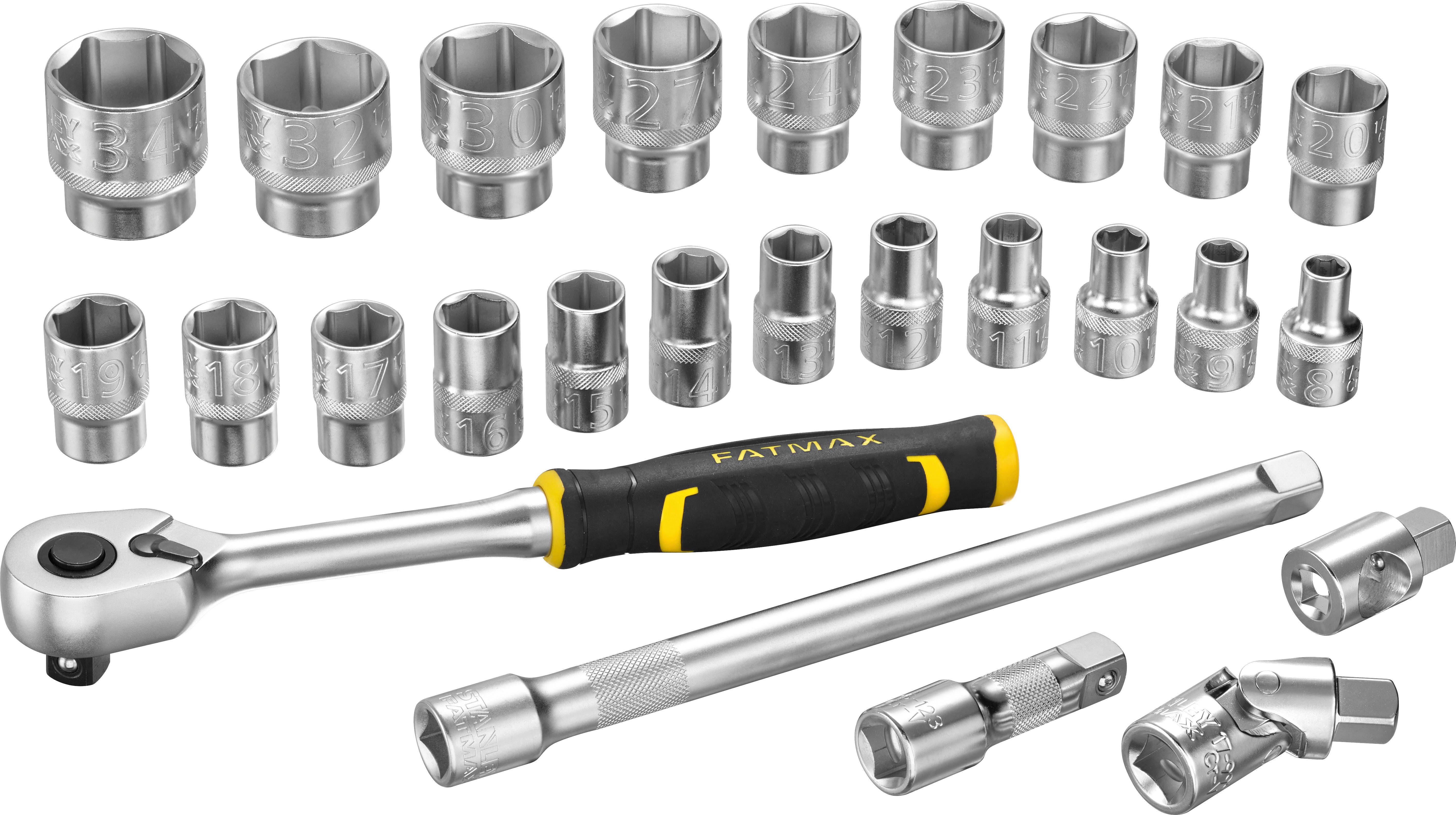 Extrem beliebte Neuware STANLEY Steckschlüssel FMMT98103-1 STAK Steckschlüssel 26-teilig,1/2 26 St) Set (Set