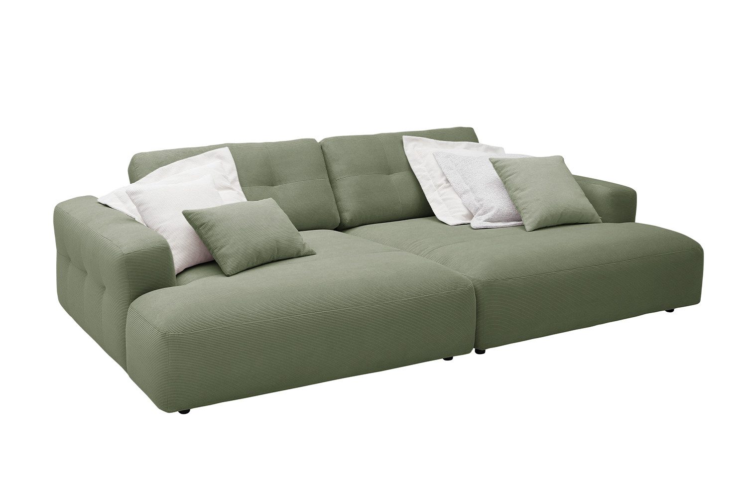 KAWOLA Big-Sofa MIKA, Couch Feincord verschiedene Farben 300x167 cm