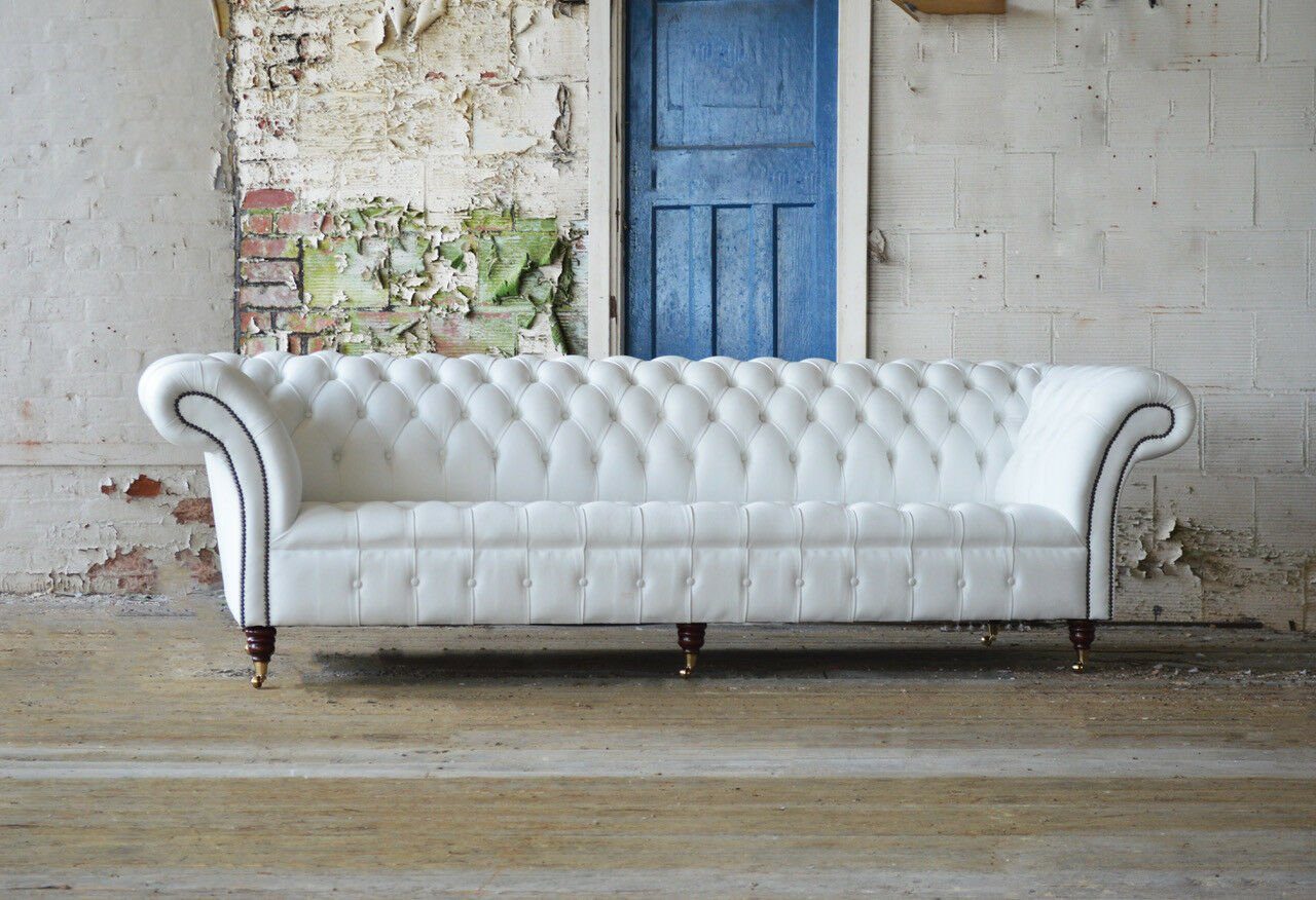 265 4 Chesterfield cm JVmoebel Sofa Couch Design Sitzer Sofa Chesterfield-Sofa,