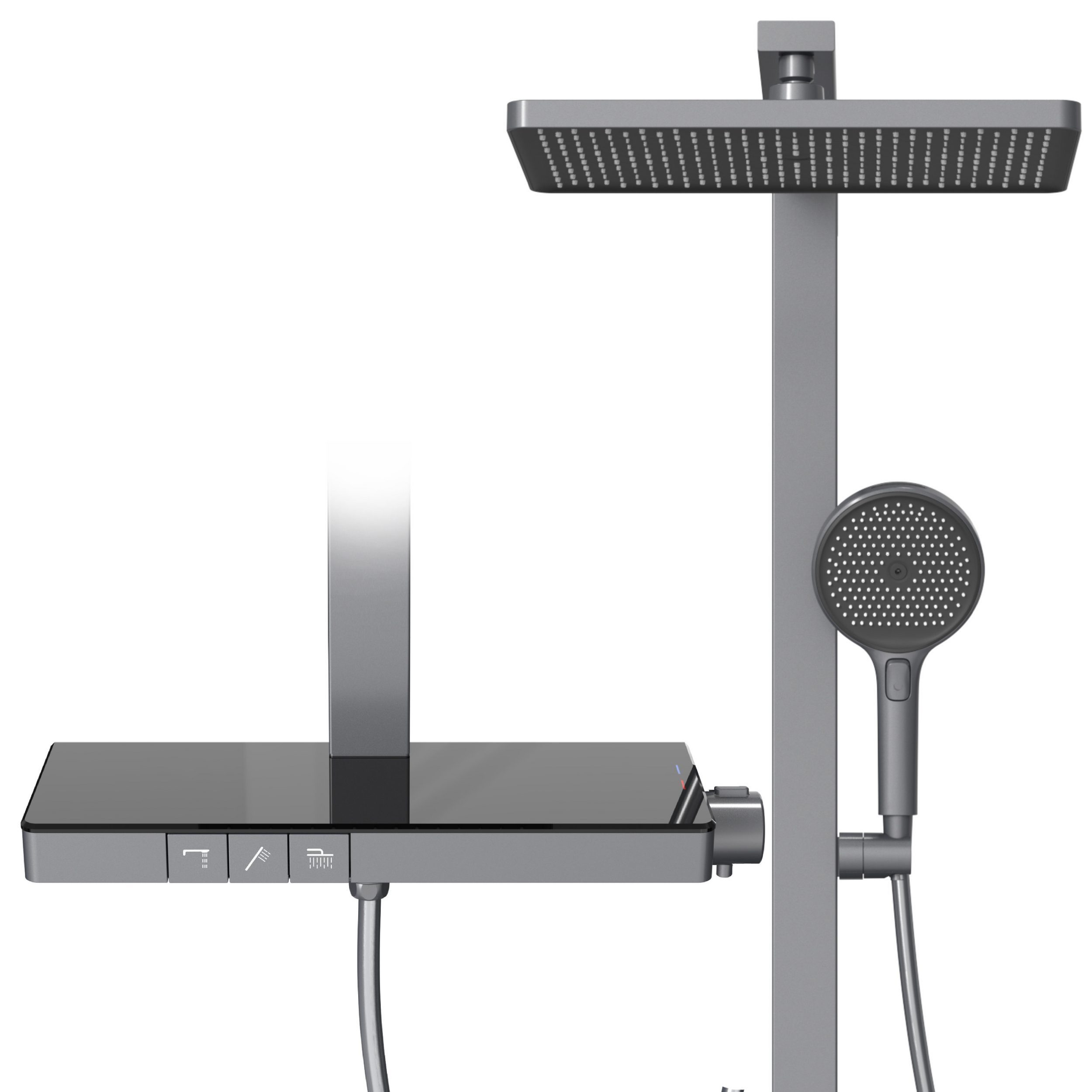 EMKE Duschsystem Duschset Thermostat-Set Regendusche Duschsystem 36×24cm mi günstig online kaufen