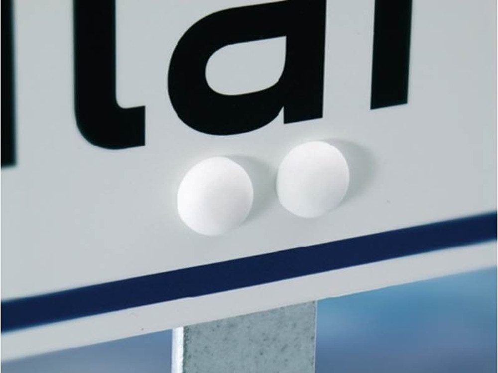 PROMAT Bodenplatte Stahlständer mit Bodenplatte Höhe 500 mm für Parkplatzbeschilderung