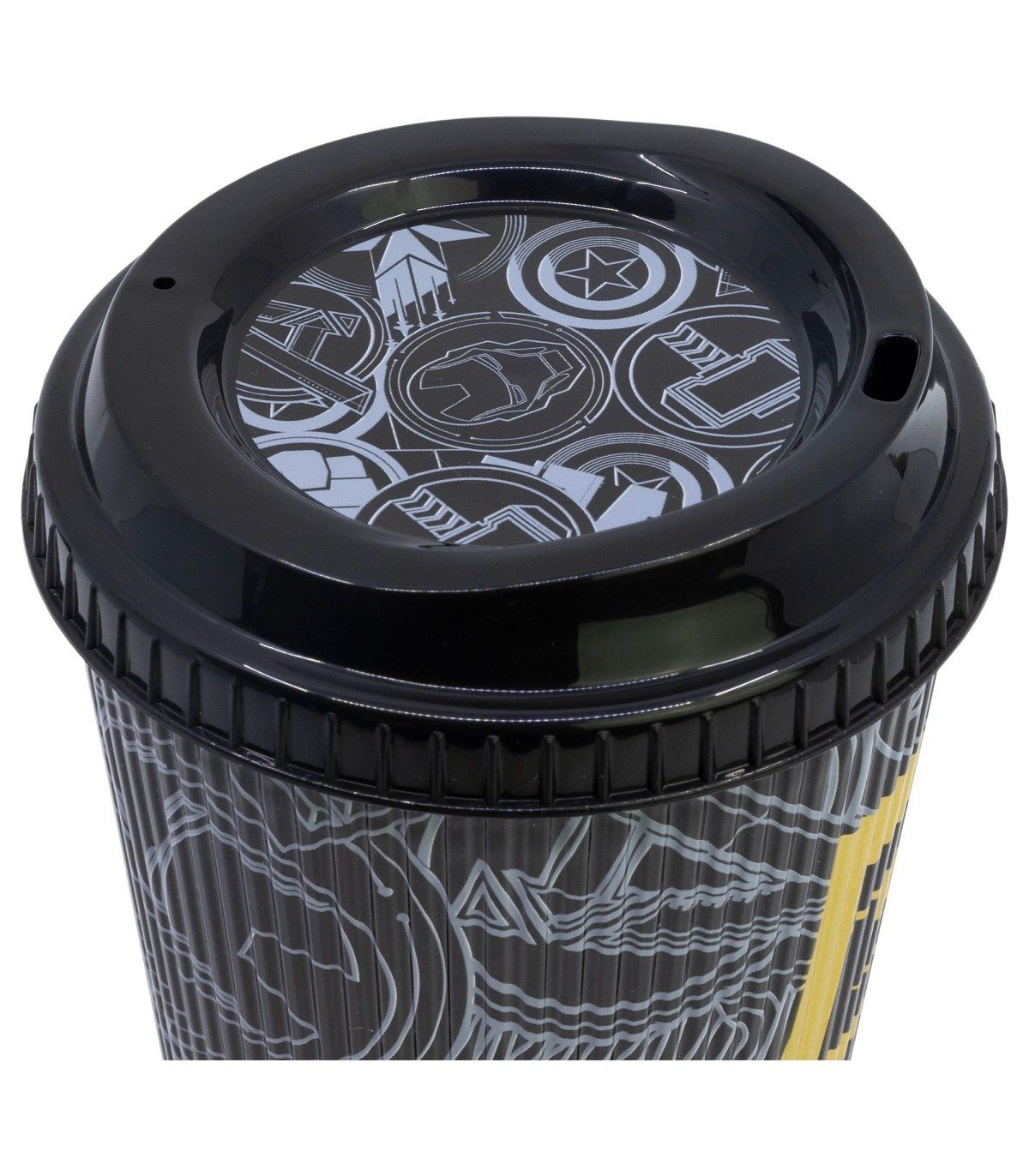 MARVEL Mehrwegbecher Golden 790 ml mit strukturierter Oberfläche und Deckel für unterwegs, (Packung)