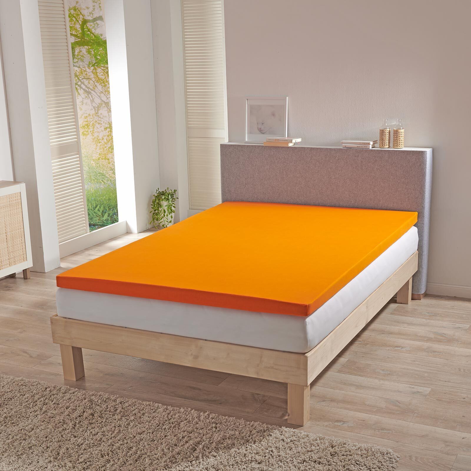 BETTWARENSHOP Spannbettlaken Topper Spannbetttuch, Jersey, Gummizug: günstig online kaufen