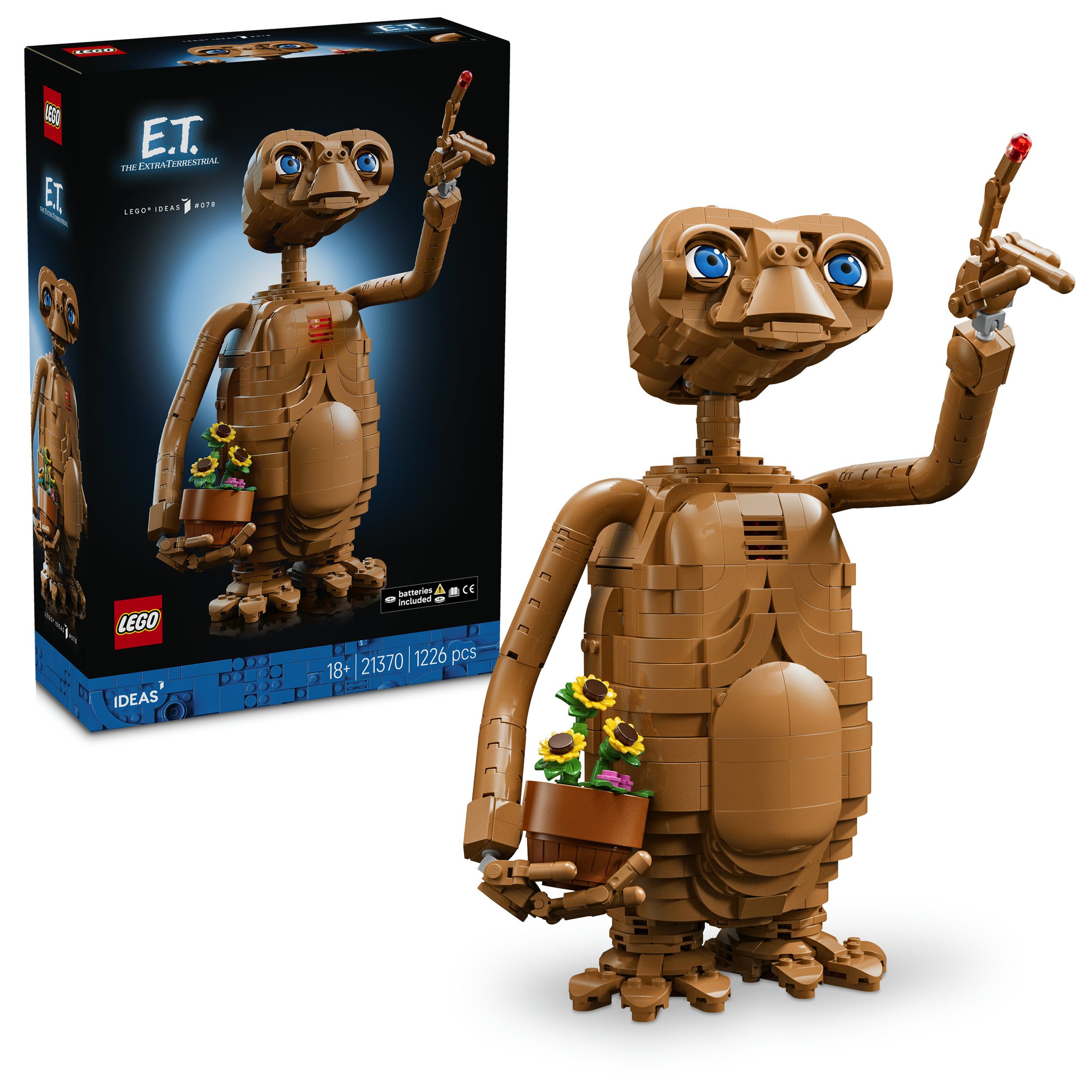 LEGO® E.T. the Extra-Terrestrial (21370), LEGO LEGO Ideas Konstruktionsspielsteine, (1226 St), Made in Europe