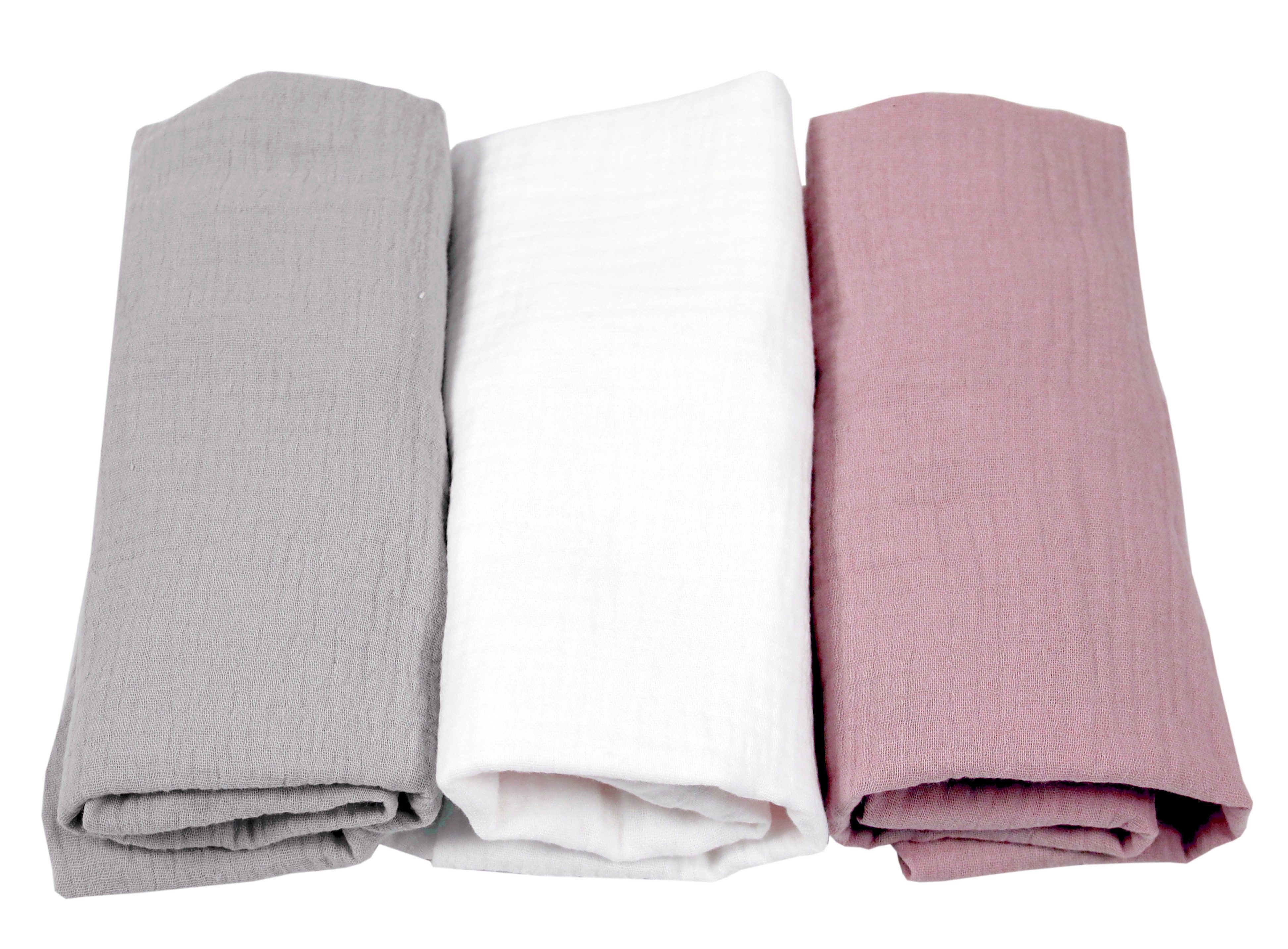 BabyLux Spannbettlaken Musselin Set – 3er Pack 40x80 cm für Kinderwagen Stu günstig online kaufen