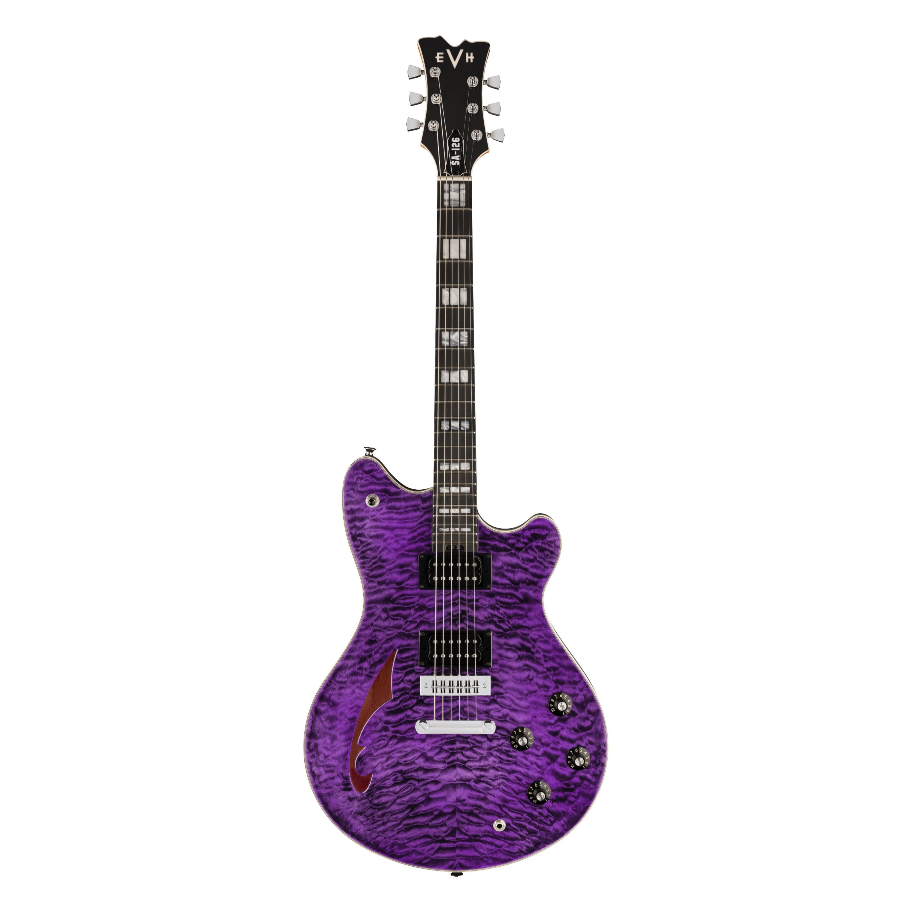 EVH E-Gitarre, E-Gitarren, Andere Modelle, SA-126 Special QM EB Transparent Purple - E-Gitarre