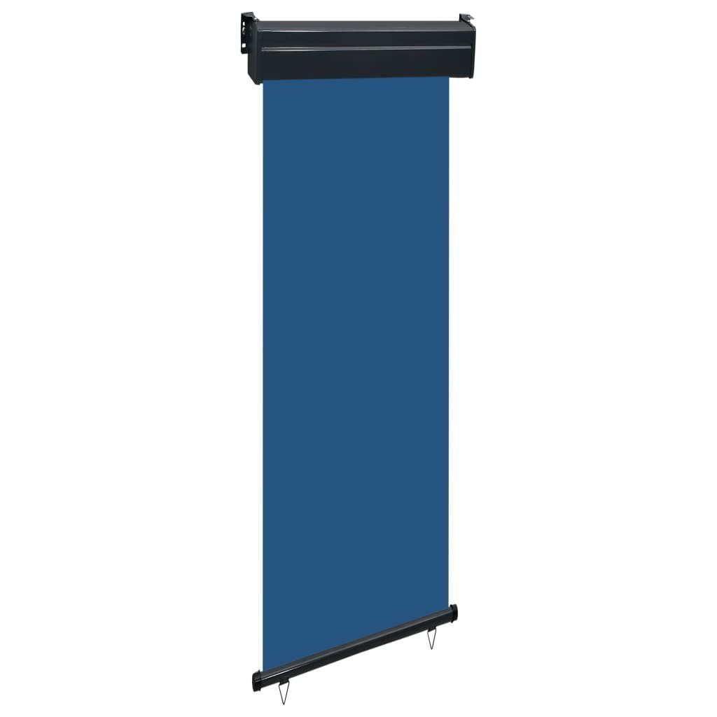 vidaXL Balkonsichtschutz Balkon-Seitenmarkise 65x250 cm Blau