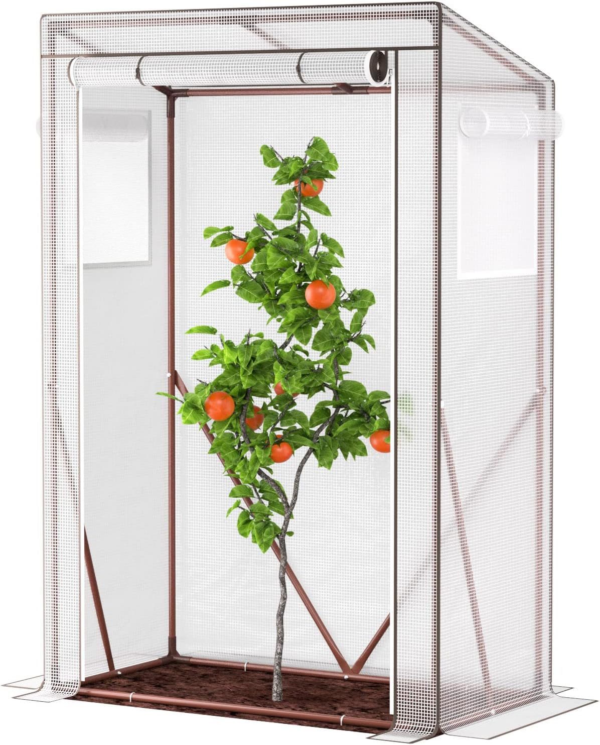 UDPATIO Foliengewächshaus Tomaten Gewächshaus, klein Foliengewächshaus 150x100x50cm