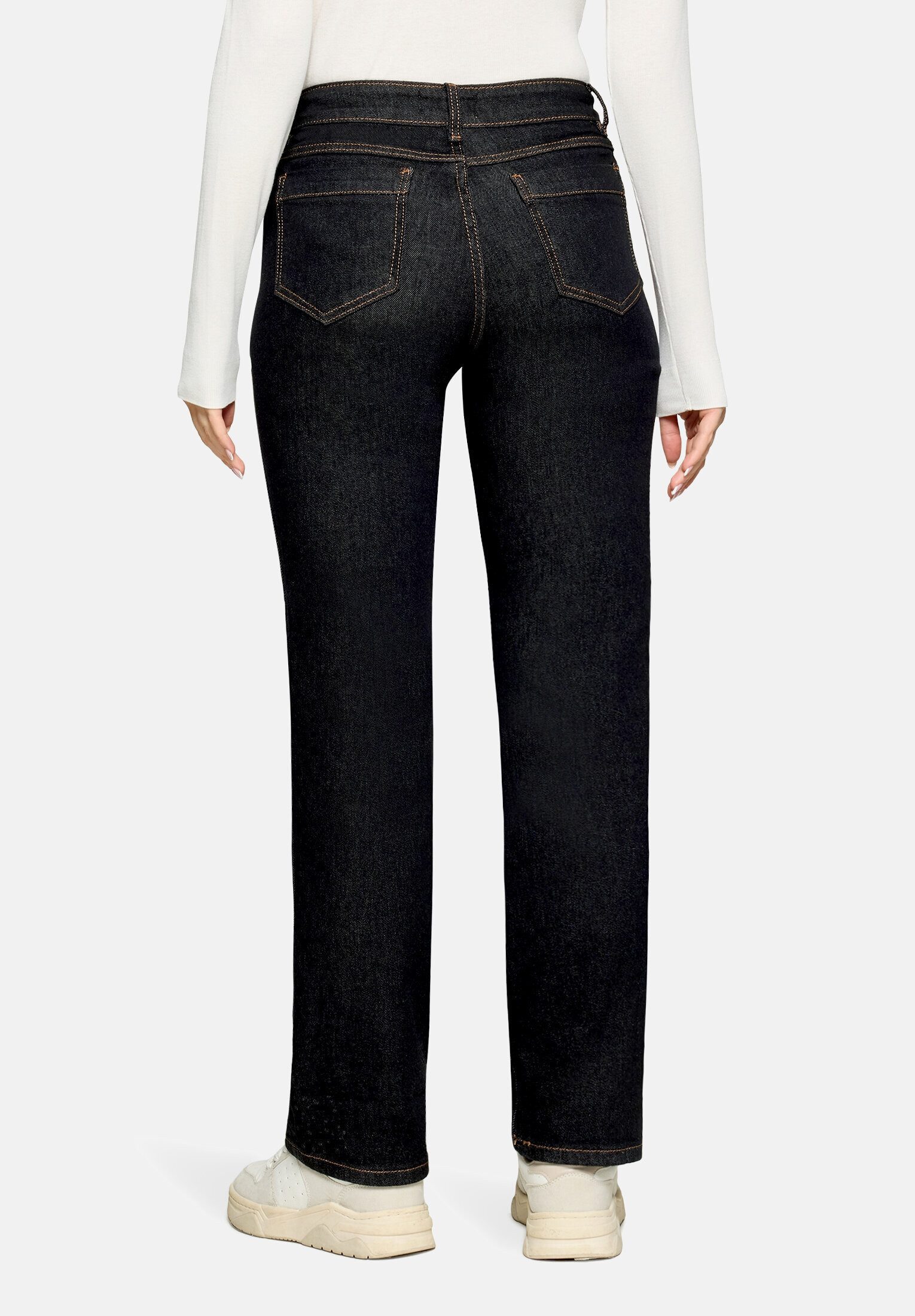 Cartoon Stretch-Jeans Damen mit Strass