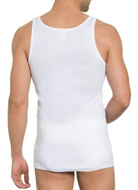 HAASIS Bodywear 1919 Achselhemd Herren Unterhemd 77201011-weiß (Packung, 2-St., 2er Pack) Optimale Passform, pflegeleicht, formbeständig, strapazierfähig