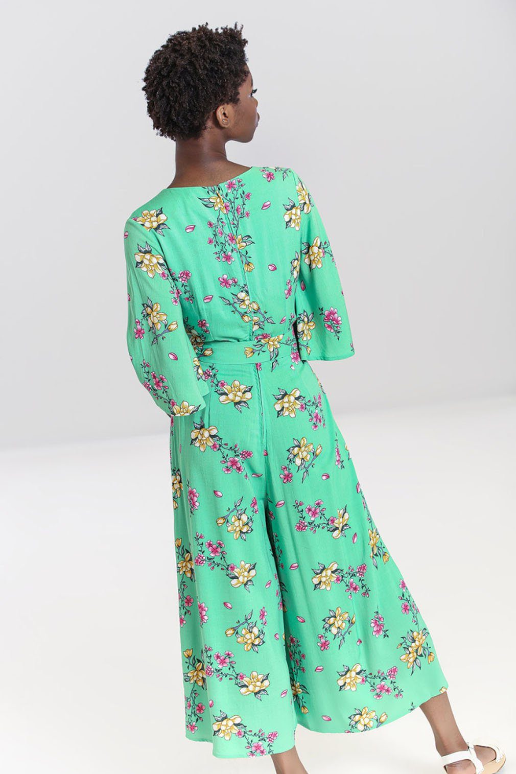 Hell Bunny Jumpsuit Adelina Vintage Retro Blumen Print