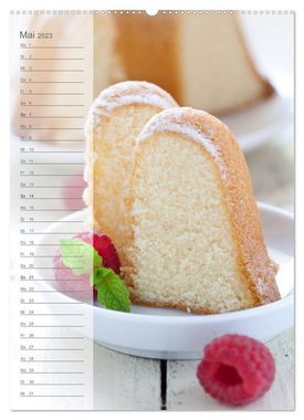 CALVENDO Wandkalender Gebäck und Kuchen Küchenplaner (Premium, hochwertiger DIN A2 Wandkalender 2023, Kunstdruck in Hochglanz)