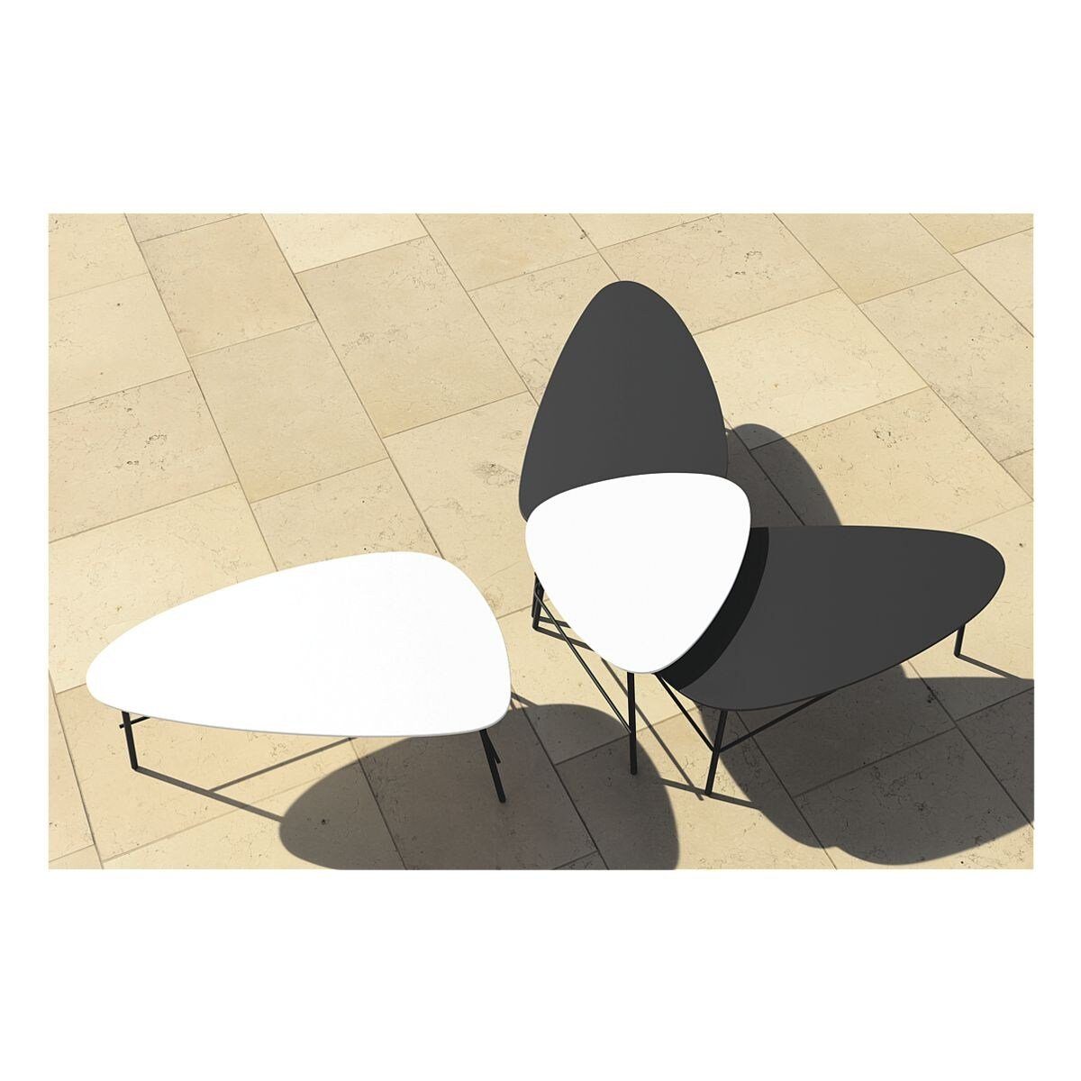meet Beistelltisch Lazy, Breite 50 cm, mit lackierter Tischplatte