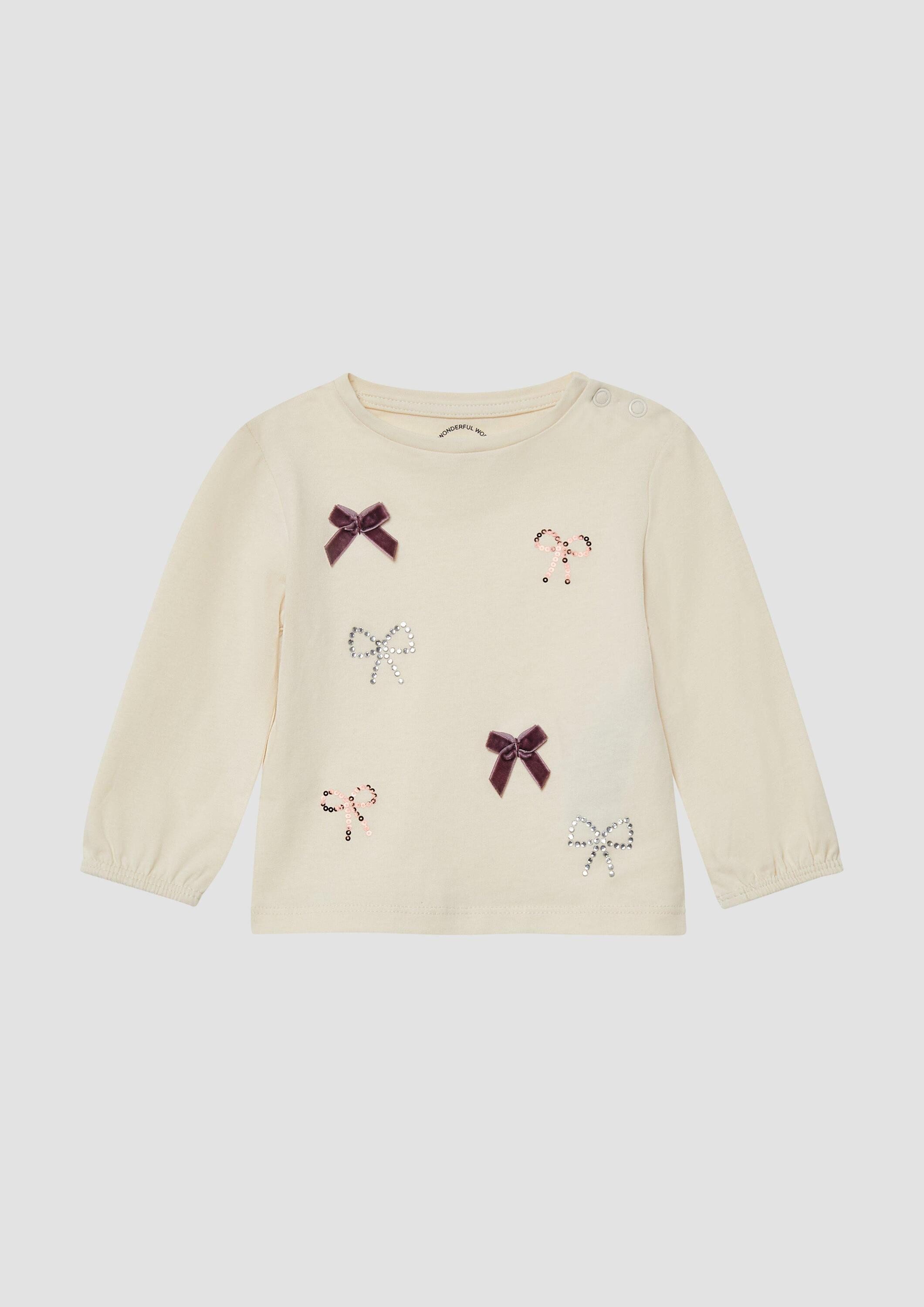 s.Oliver Langarmshirt T-Shirt Weiches Langarmshirt mit Artwork