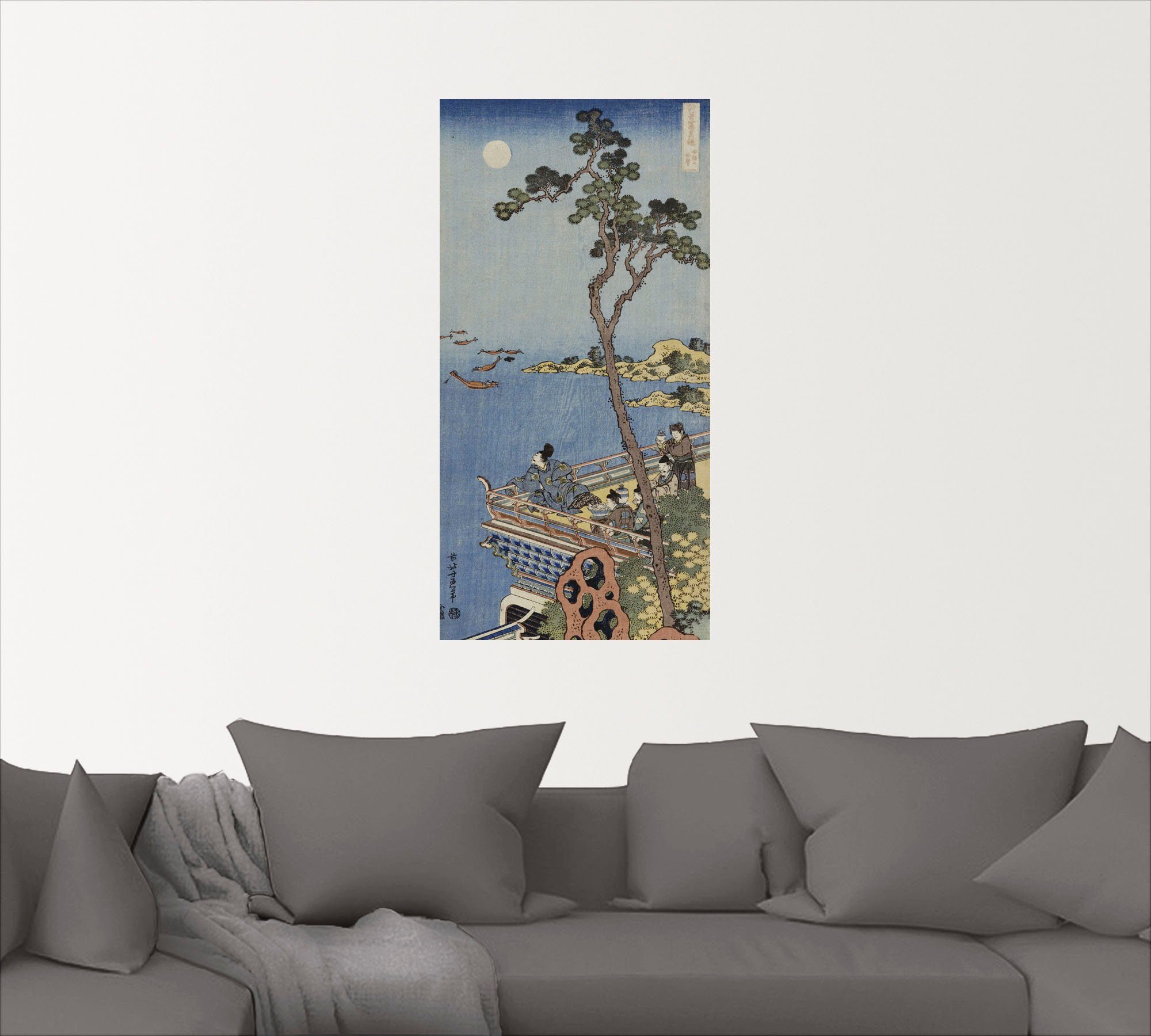 Balkon, Poster Wandaufkleber Gewässer (1 oder in Größen Höfling Ein auf Leinwandbild, Wandbild versch. Artland St), als