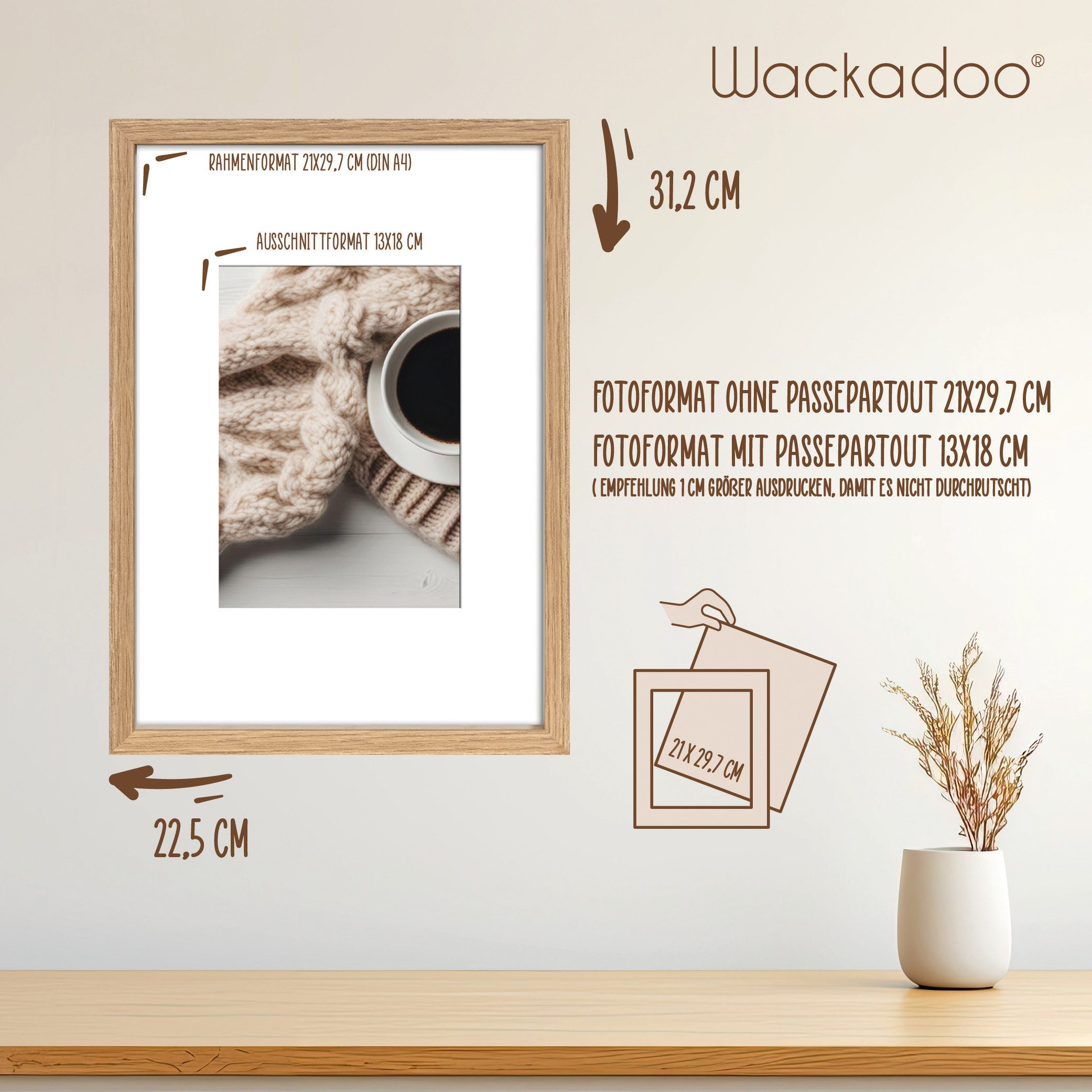 Wackadoo Living Bilderrahmen Serie Nordic MDF günstig online kaufen