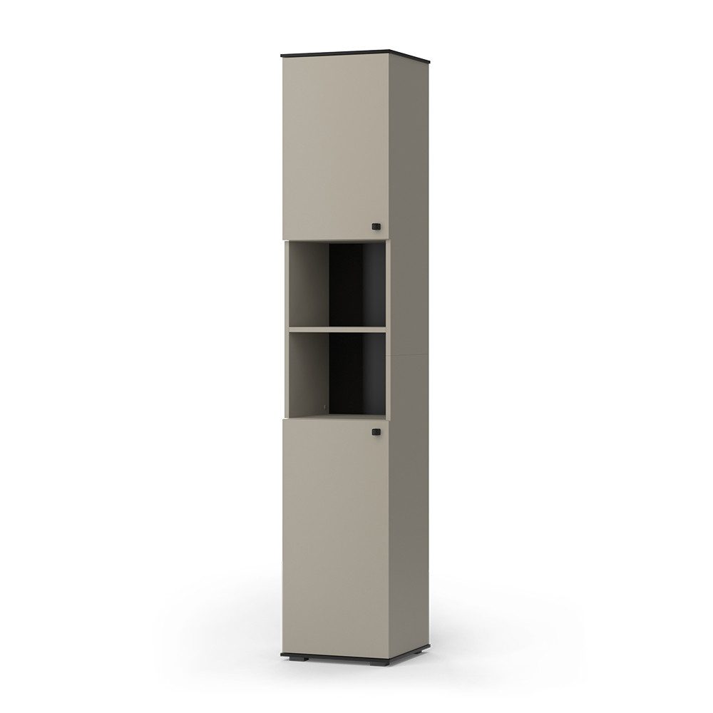 Vicco Badschrank Joli Greige 37 x 192 cm mit 2 Türen günstig online kaufen