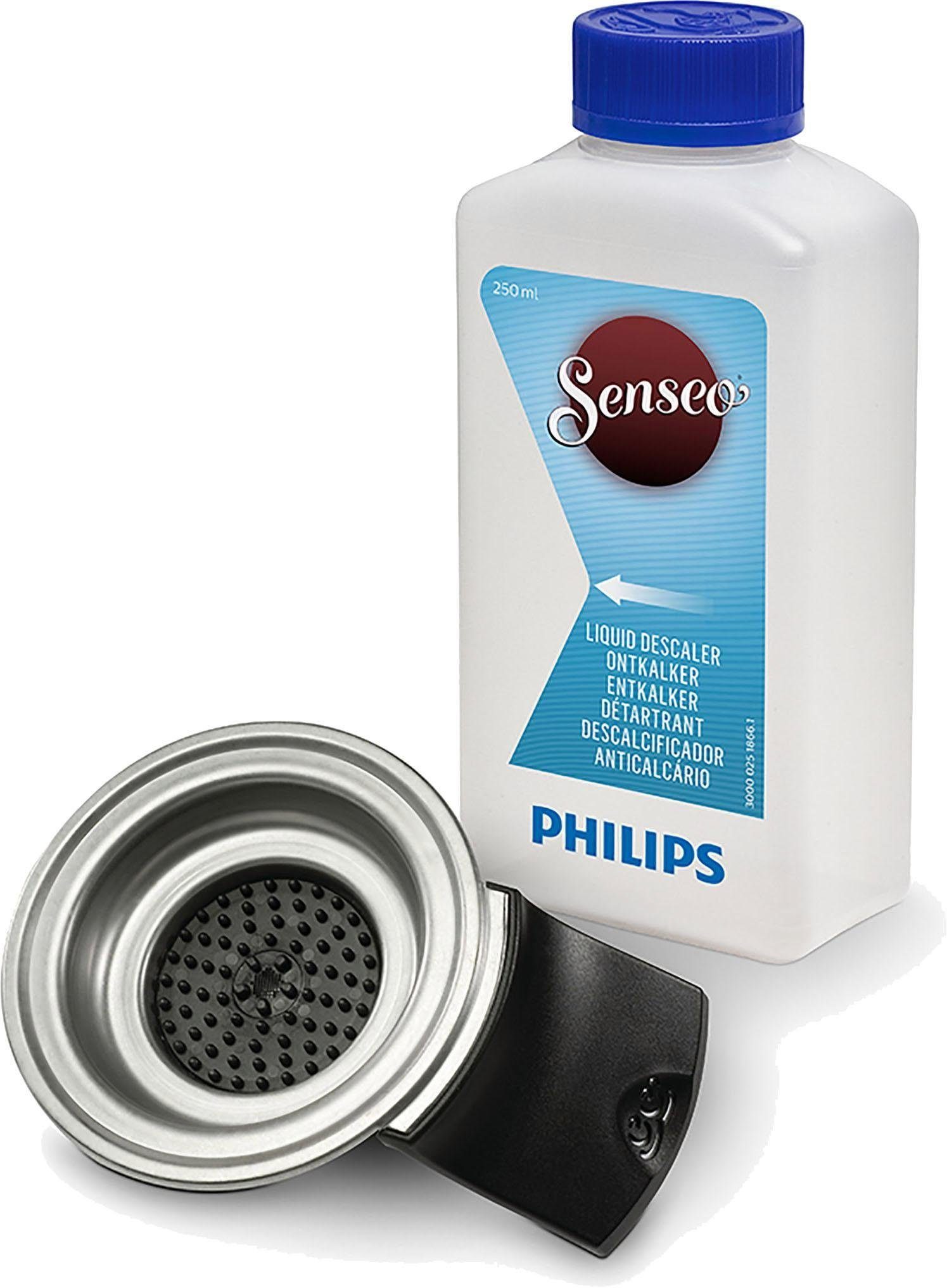 Philips Senseo CA6522/02 für Senseo® Original Pflegeset (Set, [2-St. 250 ml. Flüssigentkalker und Padhalter für 2 Tassen)
