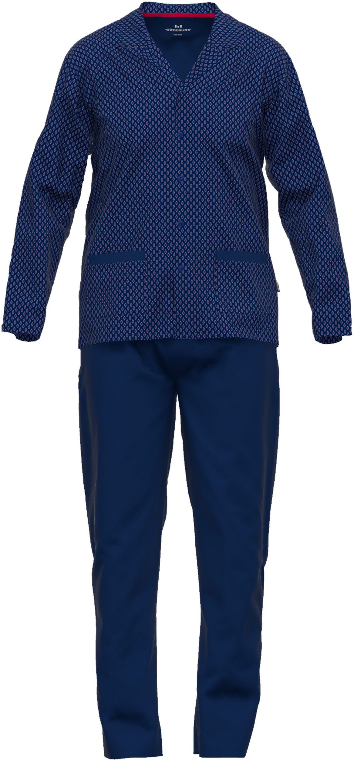 GÖTZBURG Pyjama Manhattan (2 tlg) Rautenmuster, günstig online kaufen