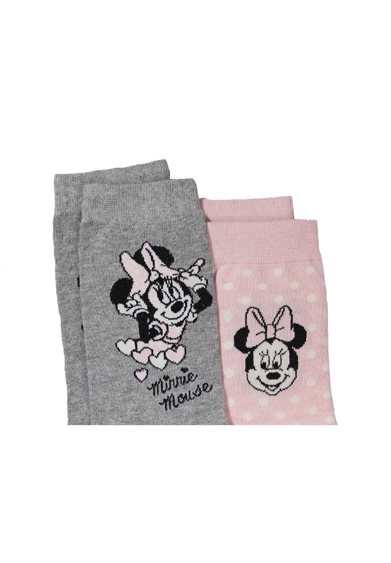ONOMATO! Socken Minnie Mouse Damen Strümpfe Socken 4er Pack (4-Paar)