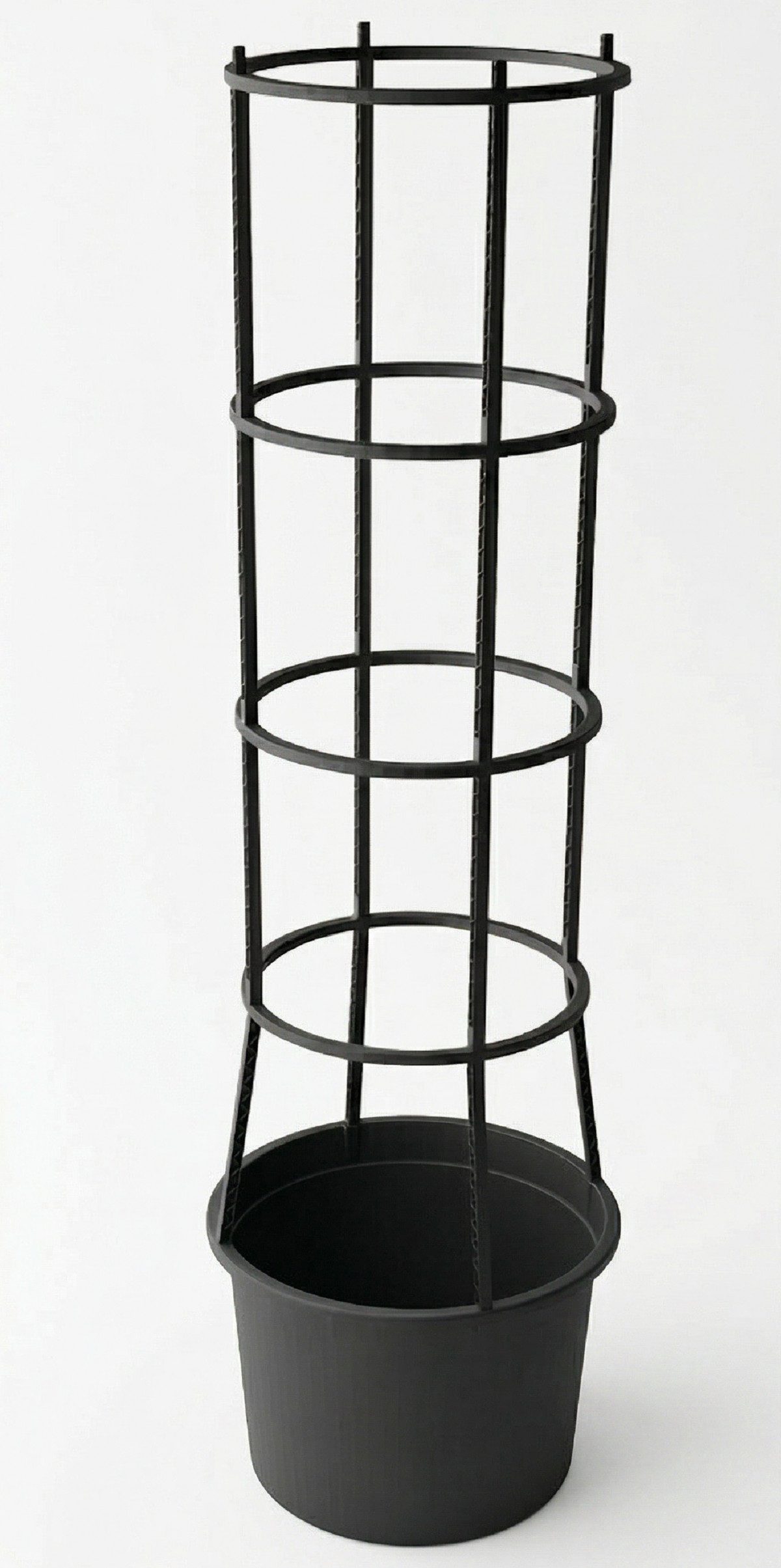 Centi Pflanzkübel Tomaten-Pflanztopf GENUA mit 4‑Etagen-Rankhilfe, 40 cm Ø, 16 L, Wasserreservoir 4,5 L