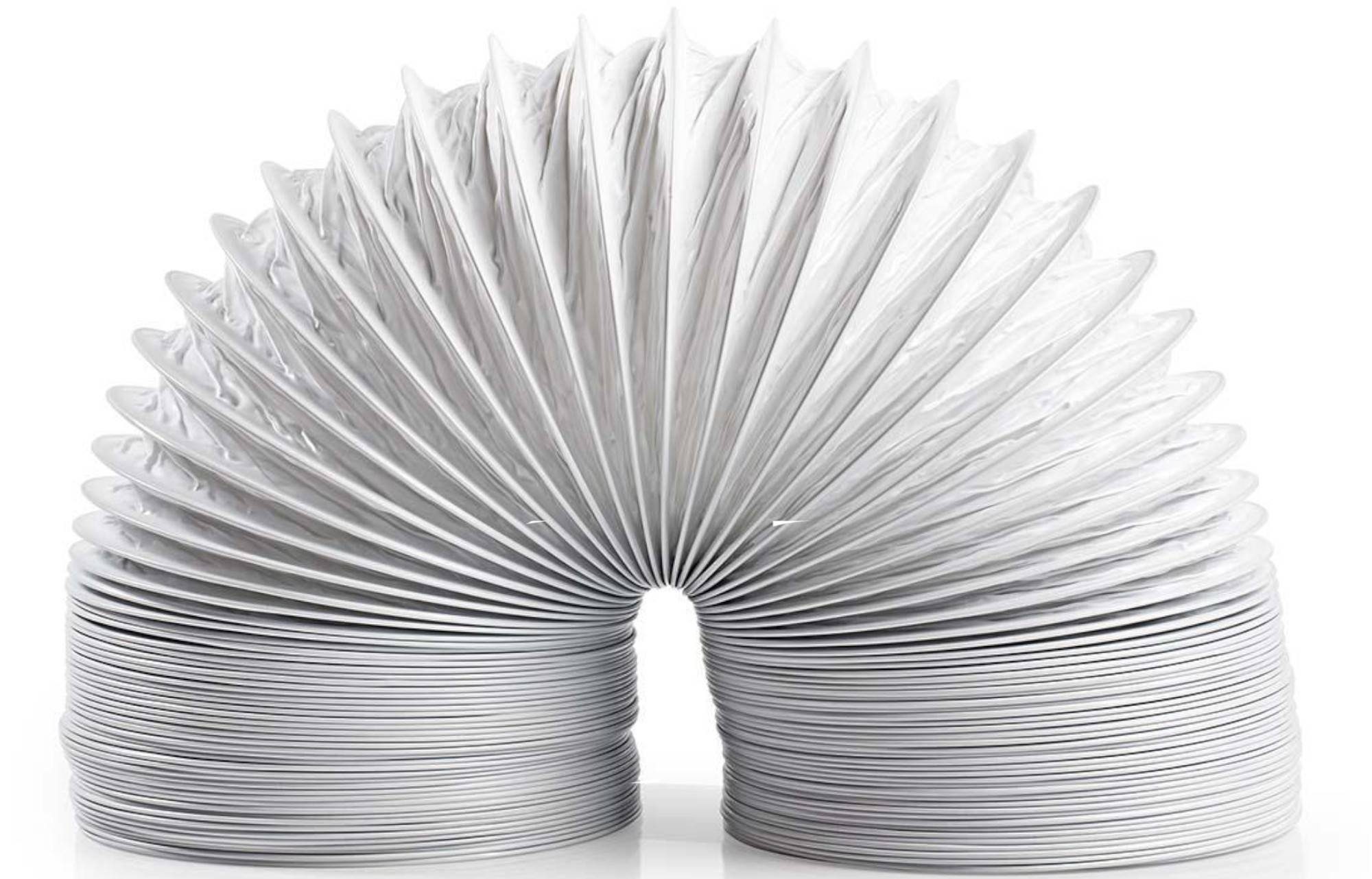 Nedis Ablaufschlauch Abluftschlauch 100mm / 10 cm, 6m Länge, Zubehör für Anschlüsse mit Durchmesser 10 cm bzw. 100 mm, für Wäschetrockner, Klimaanlage, Dunstabzugshaube, mobile Klimageräte, usw. flexibler Schlauch für Abluft