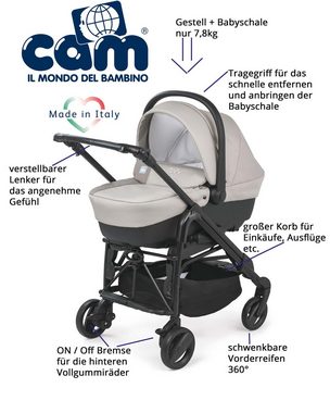 CAM Kombi-Kinderwagen CAM 3 in 1 Kombi-Kinderwagen COMBI TRIS