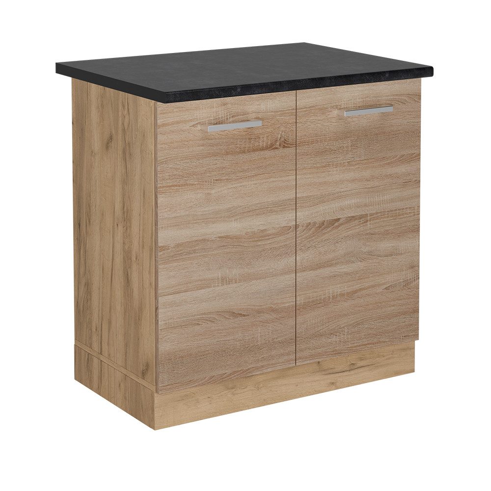 Vicco Spülenunterschrank R-Line, Sonoma/Goldkraft Eiche, 80 günstig online kaufen