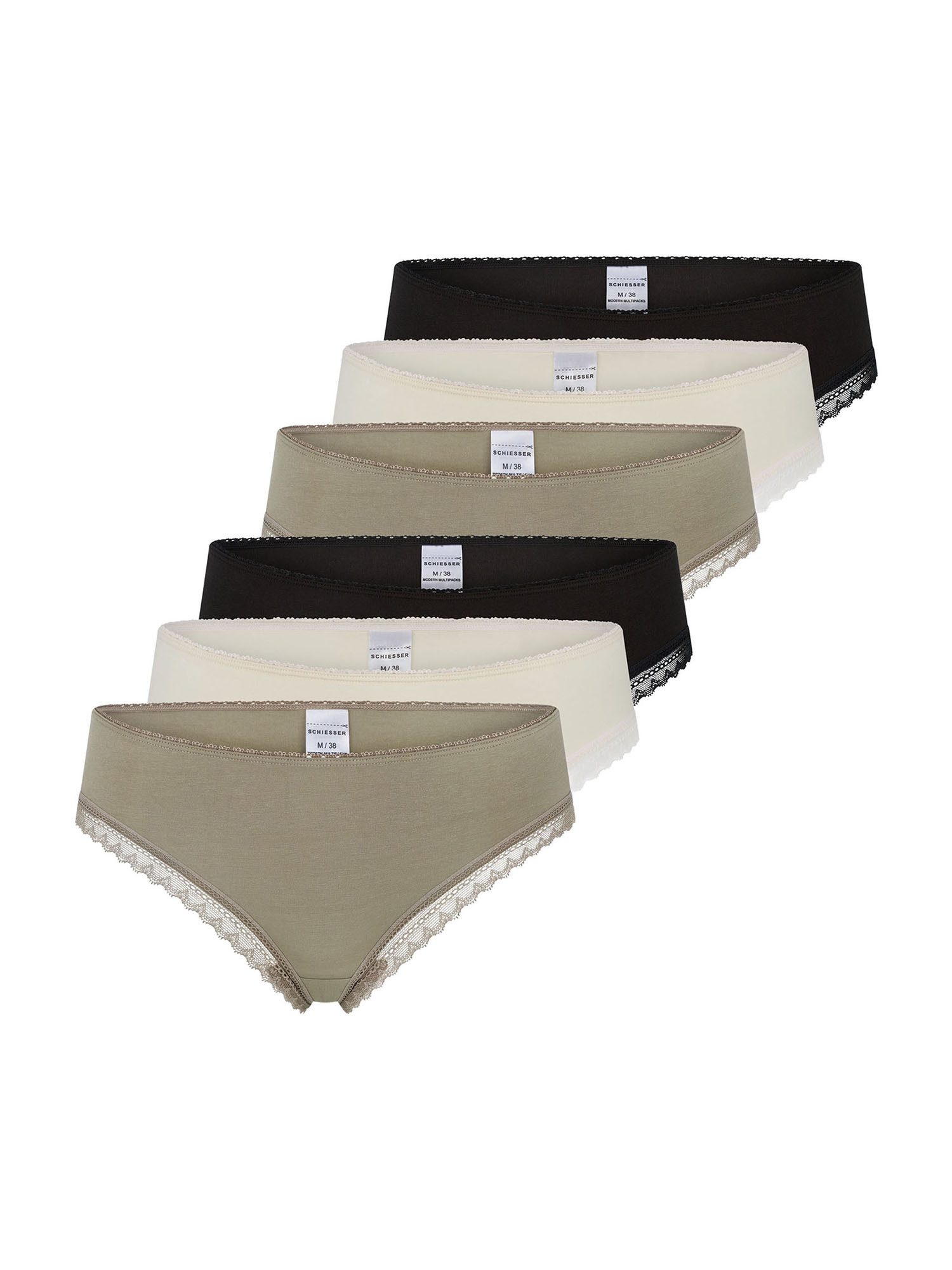 Schiesser String Modern (6-St) String Slip, Tanga, Mini String