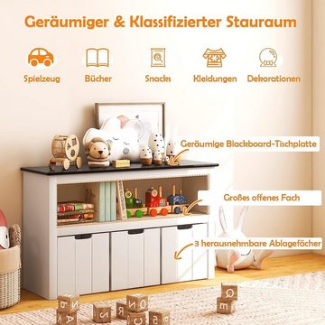 KOMFOTTEU Kinderregal Spielzeugschrank, 102 x 33 x 62 cm