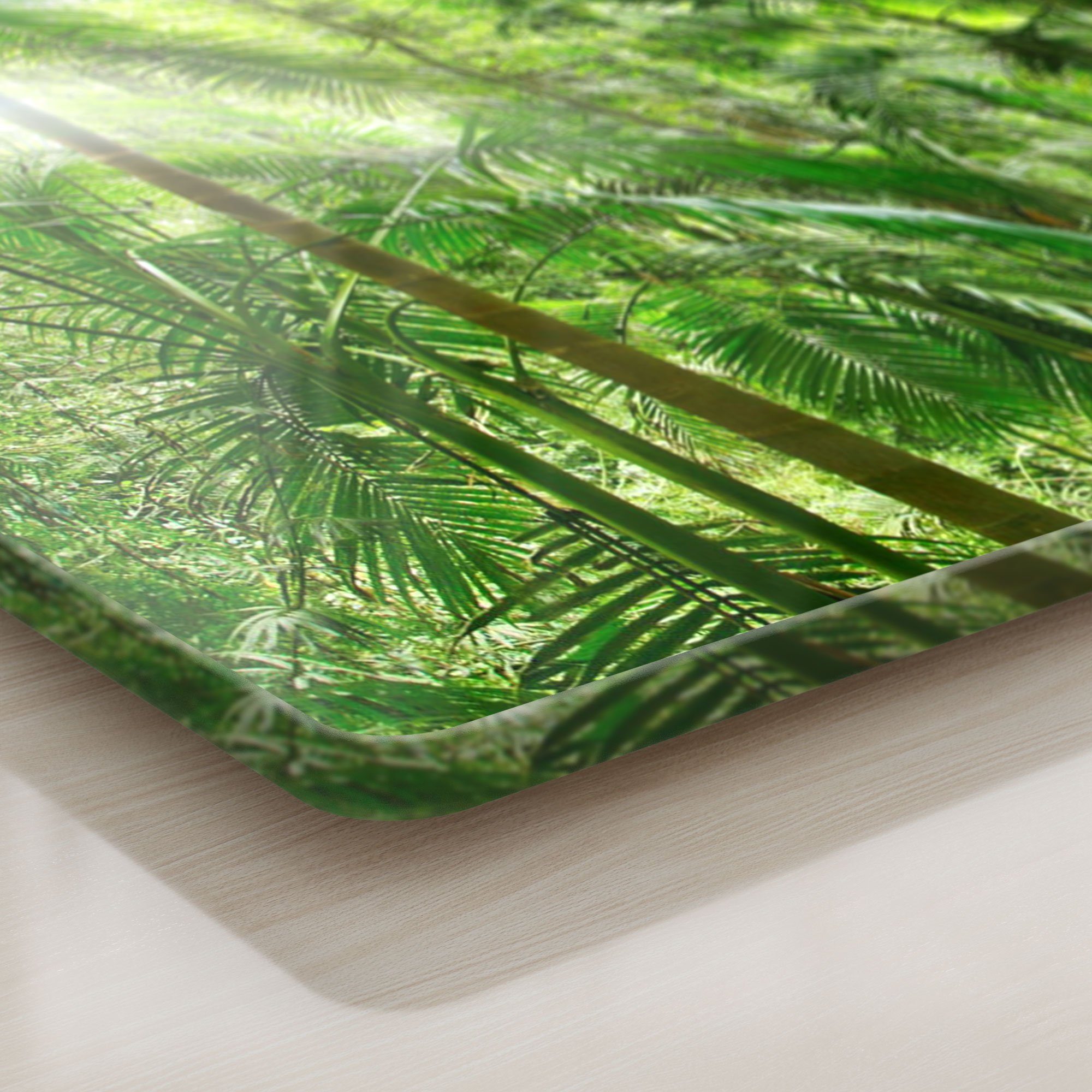 Glas, Dschungel', DEQORI Frühstücksbrett Schneideplatte Platte 'Mitten Schneidebrett im