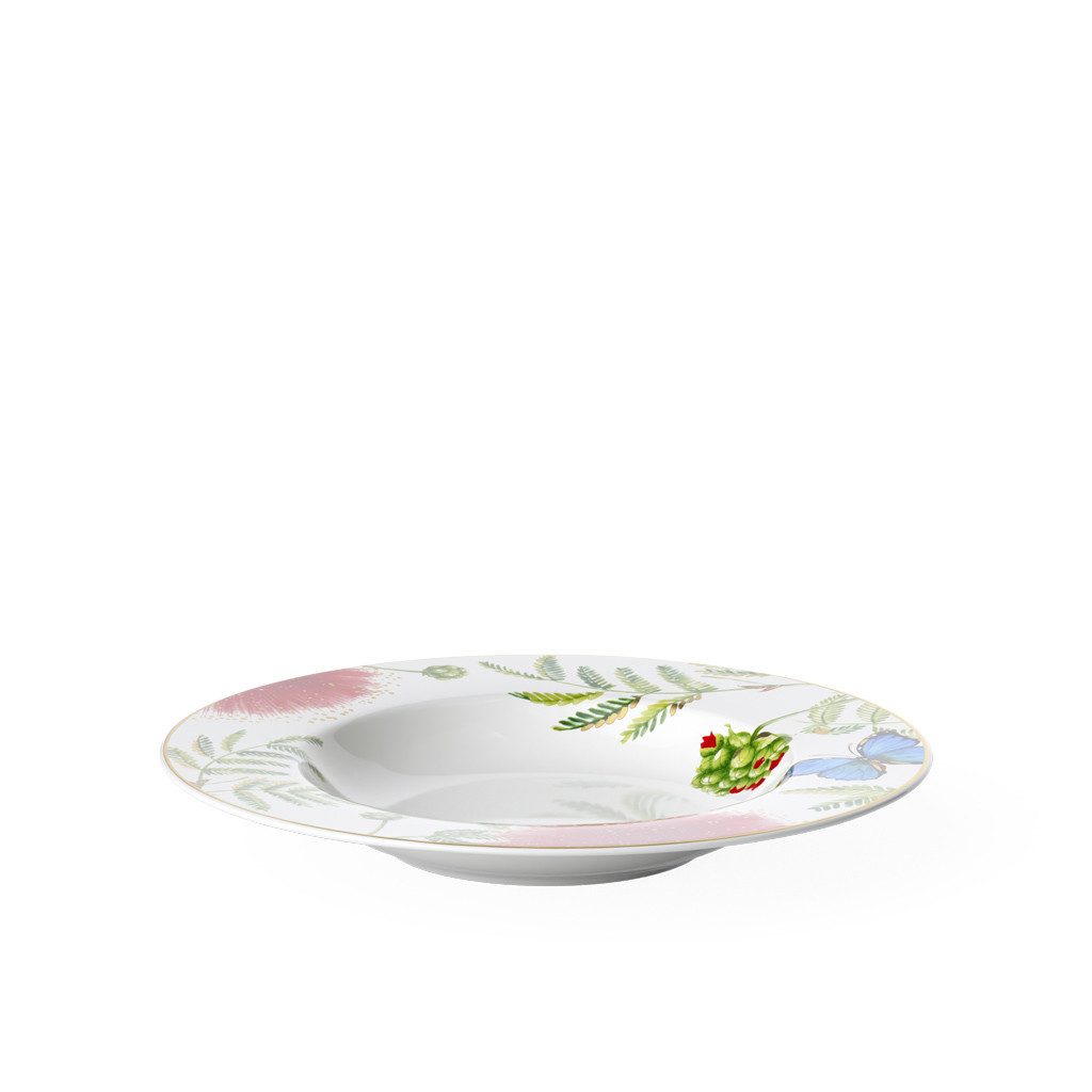 Villeroy & Boch Signature Suppenteller Amazonia Suppenteller 25x25x3,5cm, (1 St), Premium Bone Porcelain, 1 St., spülmaschinenfest, Made in Germany