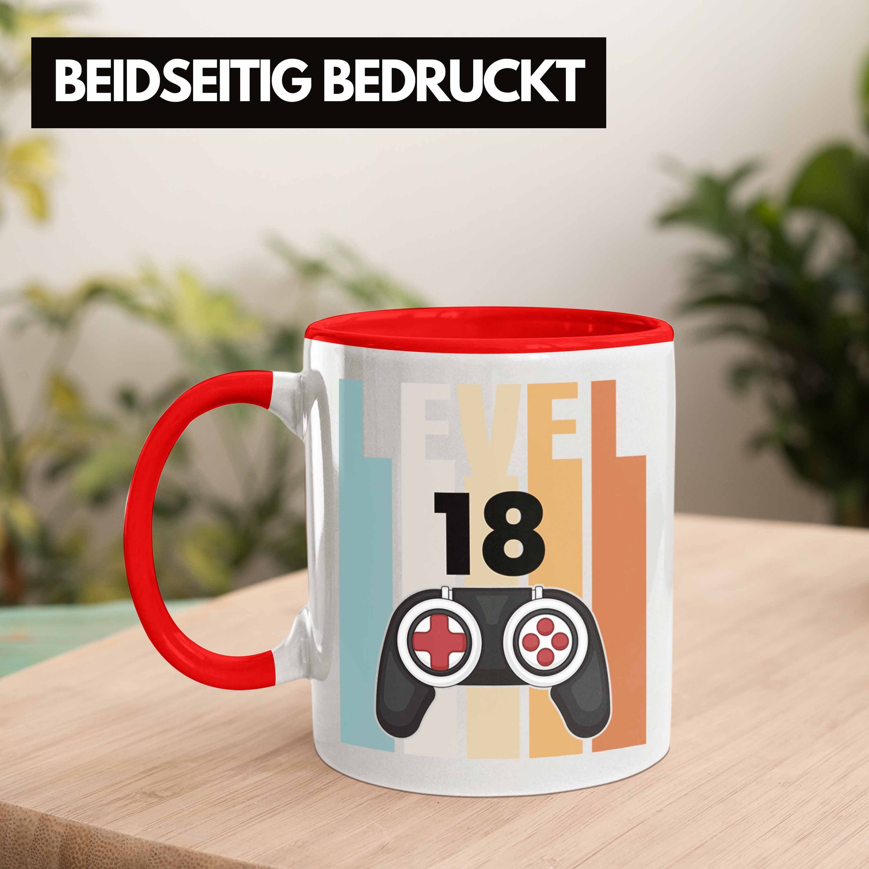 - Gamer Geschenkidee zum 18. Rot Tasse Trendation Jungs Jungen Tasse Trendation Geburtstag