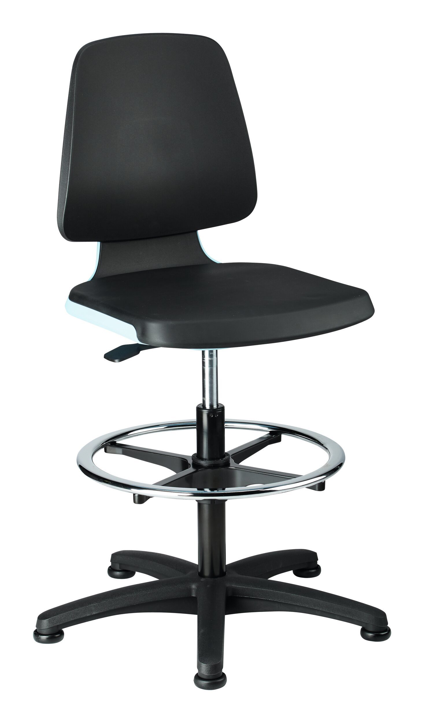 bimos Drehstuhl, Stuhl Labsit 3 blau Integrierter Schaum, mit Fußring