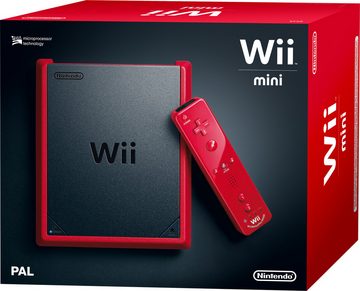 Nintendo Wii Mini [inkl. Remote Plus und Nunchuk] rot