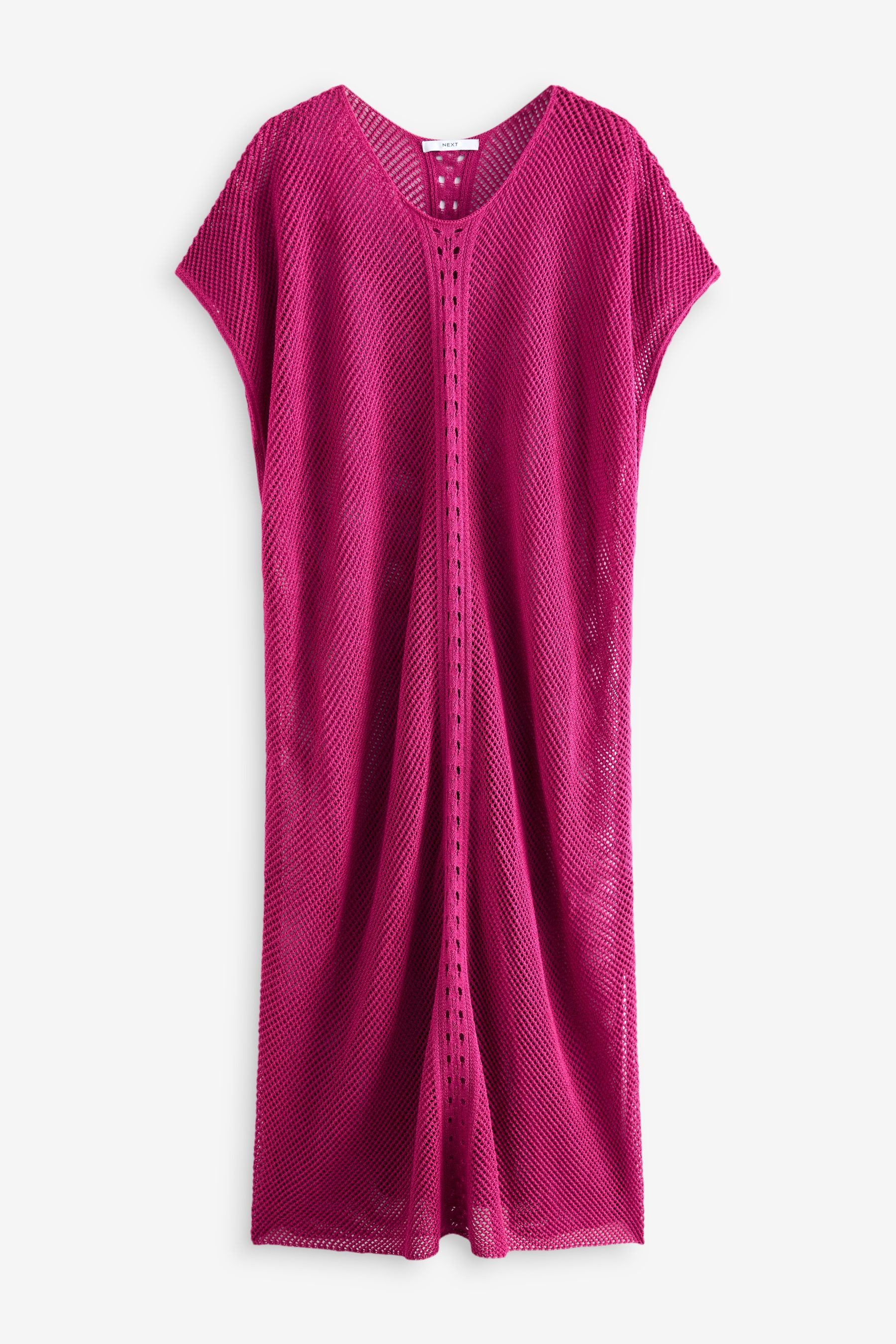 Strandkleid Gestrickter, langer Überwurf