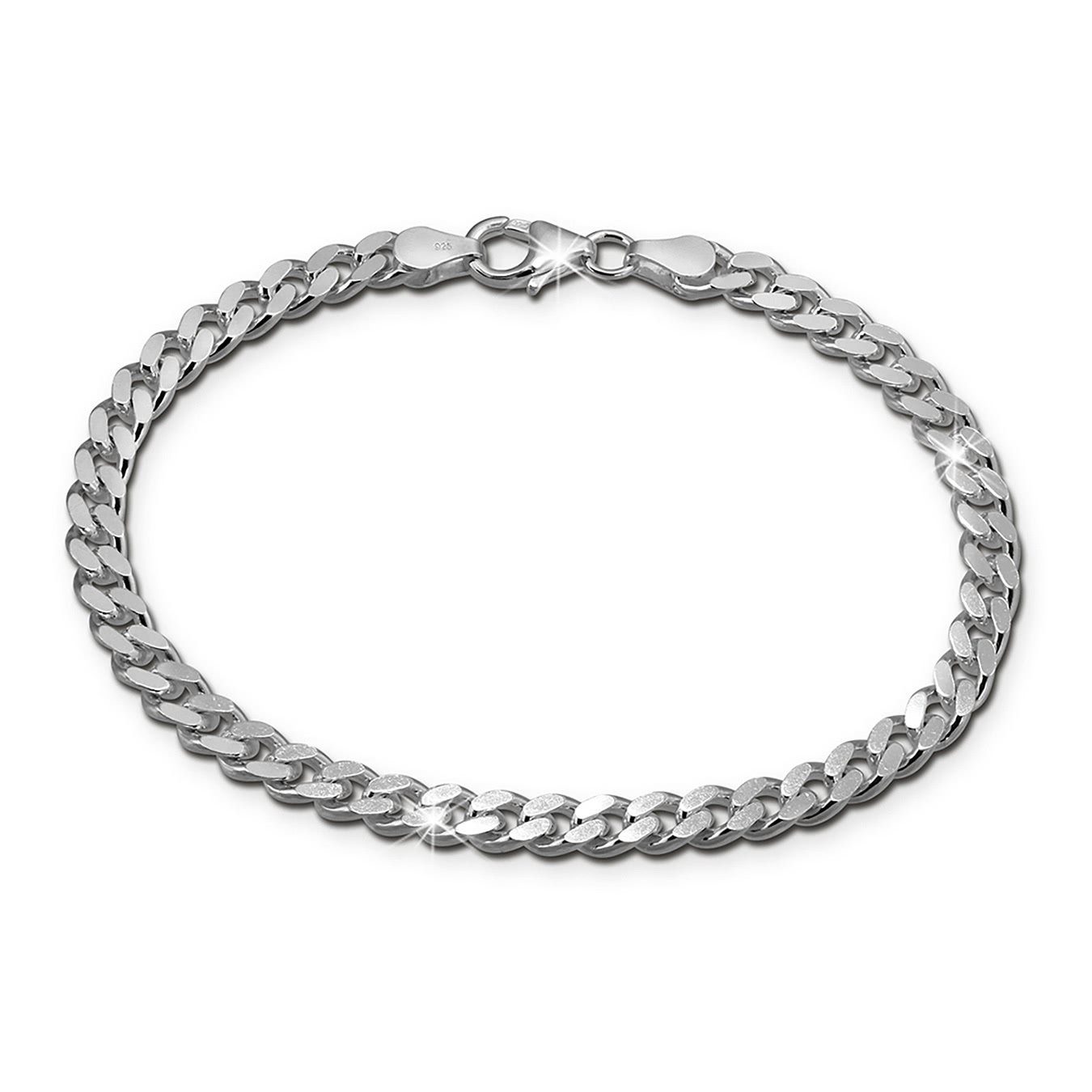 SilberDream Silberarmband SilberDream Armschmuck 19cm silber (Armband), Damen, Herren Armband ca. 19cm, 925 Sterling Silber, Farbe: silber