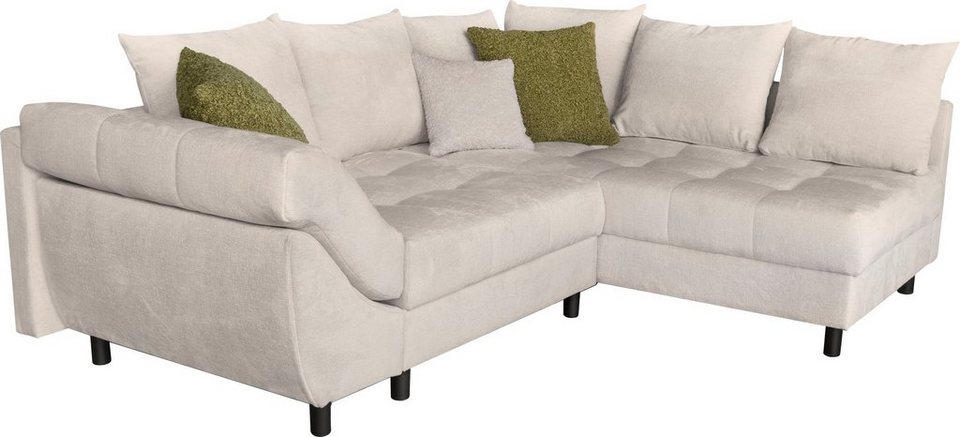 COLLECTION AB Ecksofa 30 Jahre Jubiläums-Modell Lille, Recamiere beidseitig  montierbar, in Teddy-Optik, frei stellbar