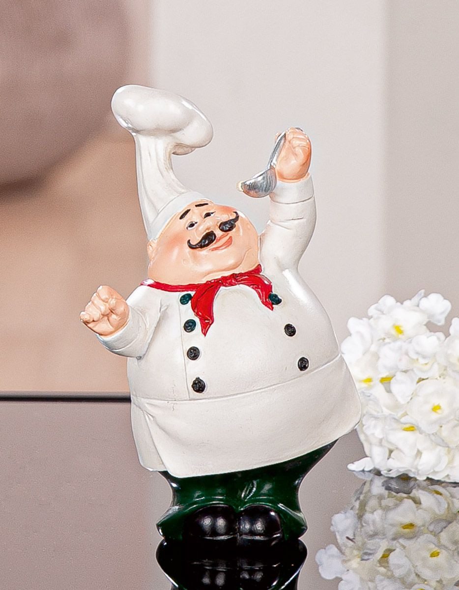 MF Comicfigur Dekofigur Koch Paolo mit Löffel – Lustige Küchenfigur (1 St) günstig online kaufen