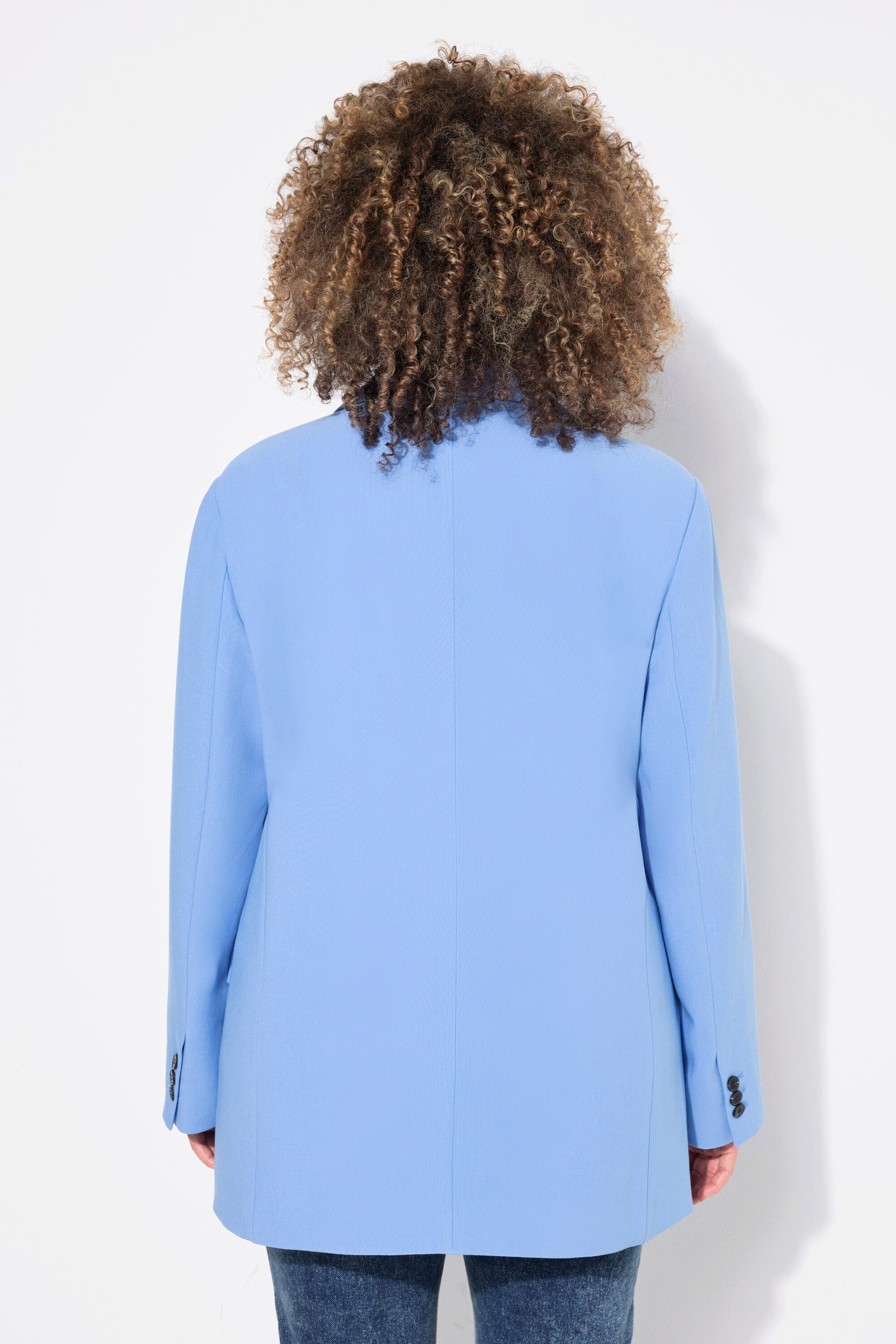 Ulla Popken Blusenblazer Blazer oversized Reverskragen Knopfverschluss