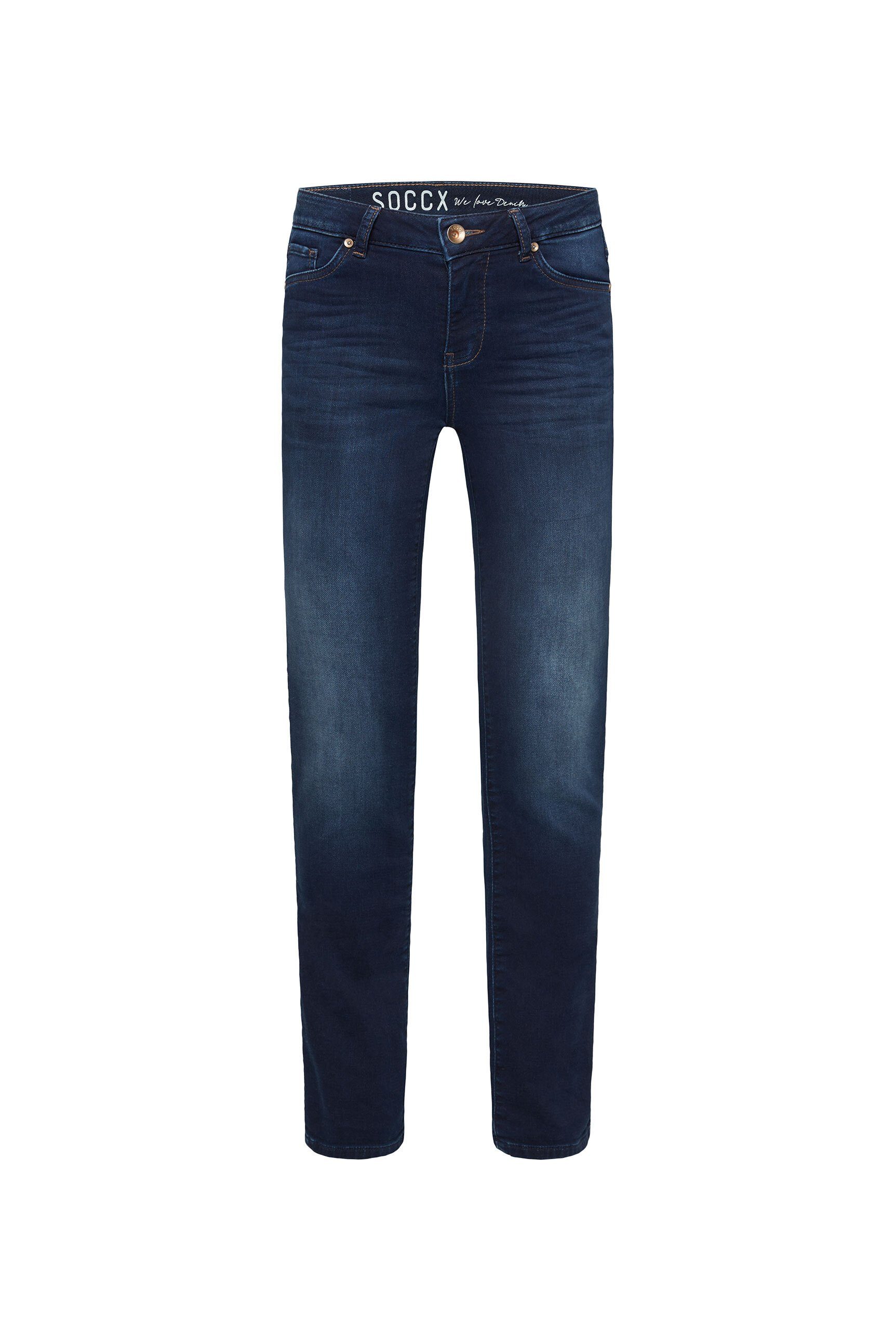 SOCCX Regular-fit-Jeans mit normaler Leibhöhe