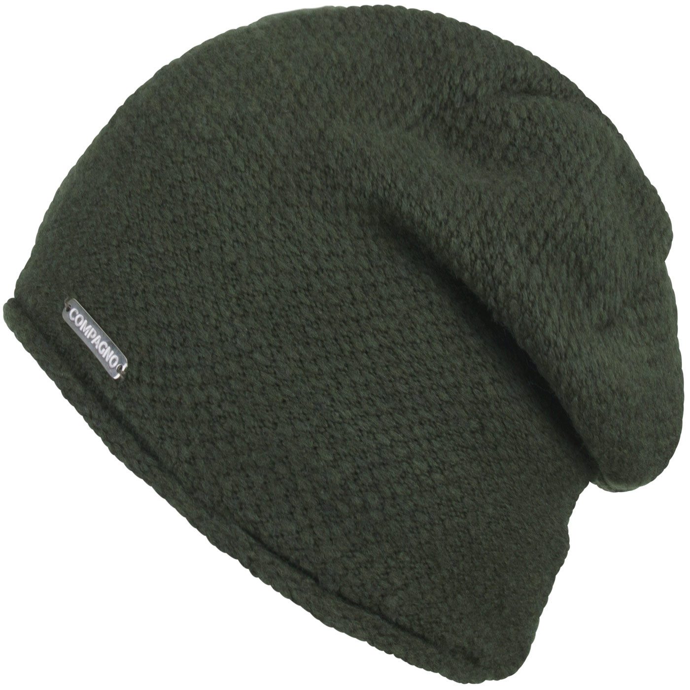 compagno Strickmütze (1-St) Klassische Beanie Wintermütze Strickmütze Damen gefüttert Fleece