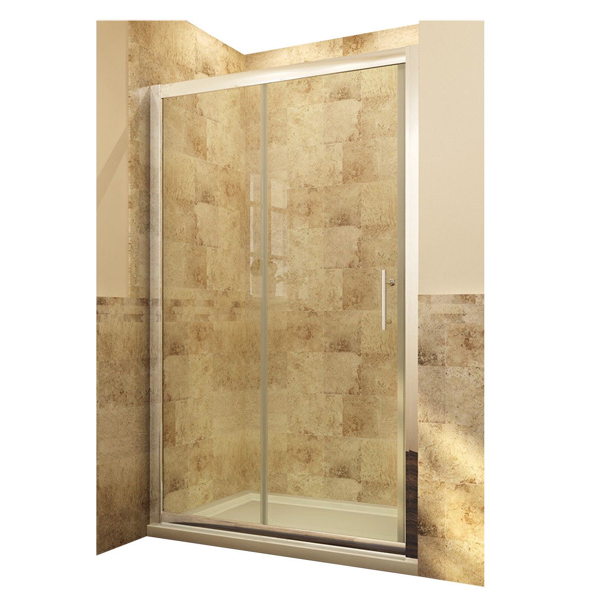 SONNI Dusch-Schiebetür Nischendusche Duschtür Sicherheitsglas ESG Dusche 18 günstig online kaufen