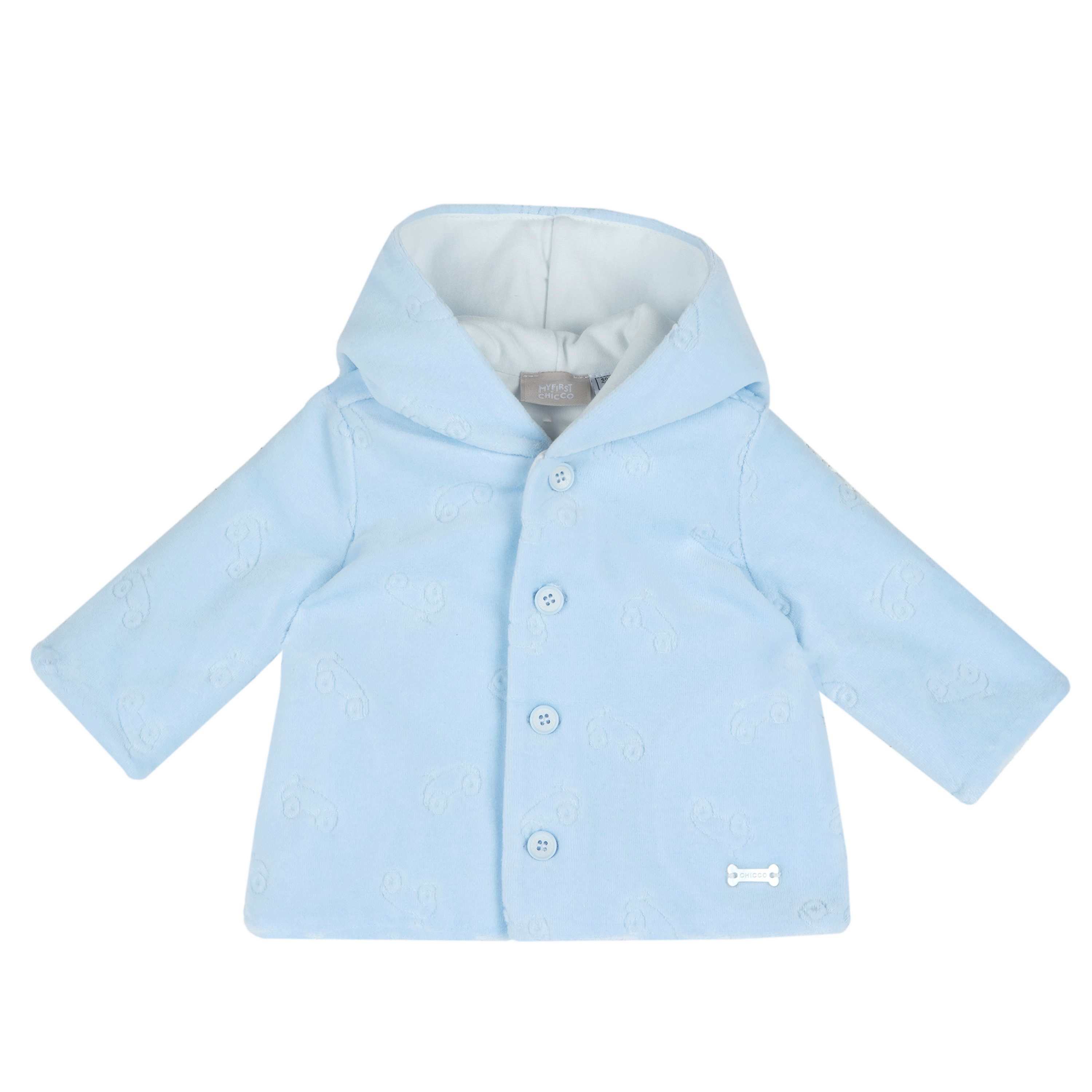 Chicco Kapuzennickijacke Jacke (1-St) Softer Plüsch, mit Kapuze, Knopfleiste vorne