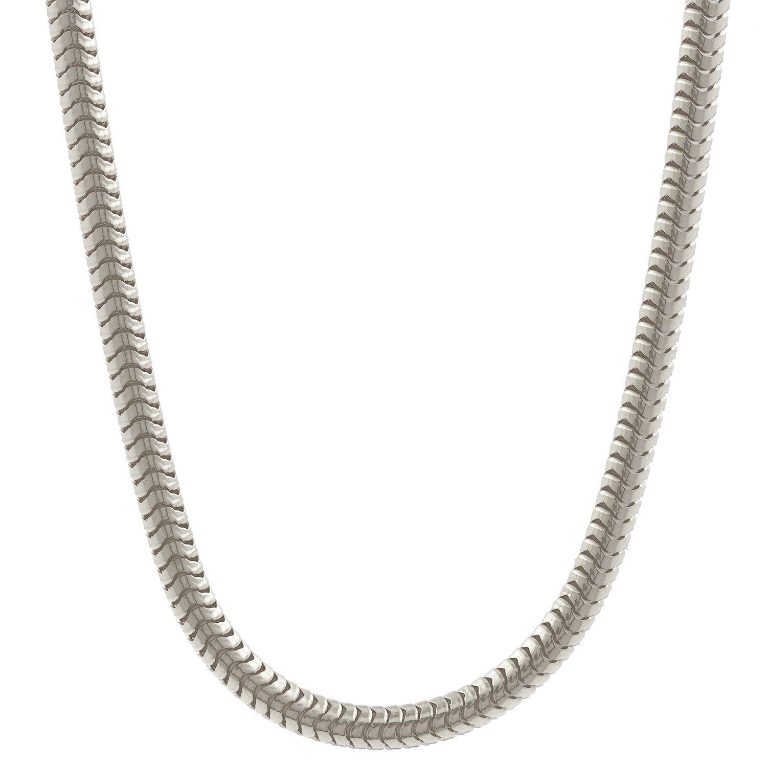 HOPLO Schlangenkette Silberkette Schlangenkette Länge 42cm - Breite 3,2mm - 925 Silber, Made in Germany – Bild 4 von 5
