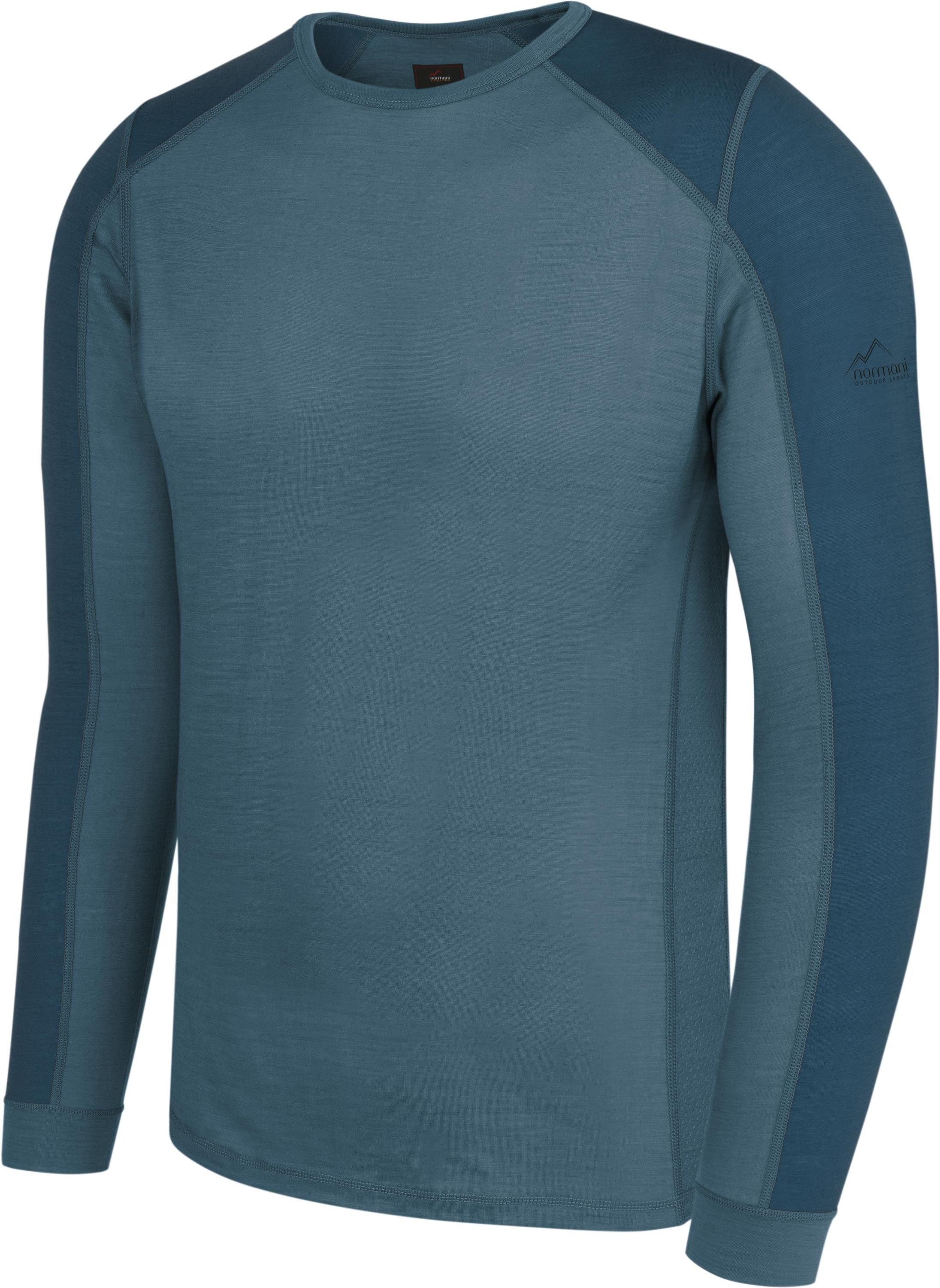 normani Langarmshirt Herren Merino Langarm Devonport Ultraleichtes Outdoor Sommer Shirt - 100 % RWS Merinowolle – Bild 2 von 5