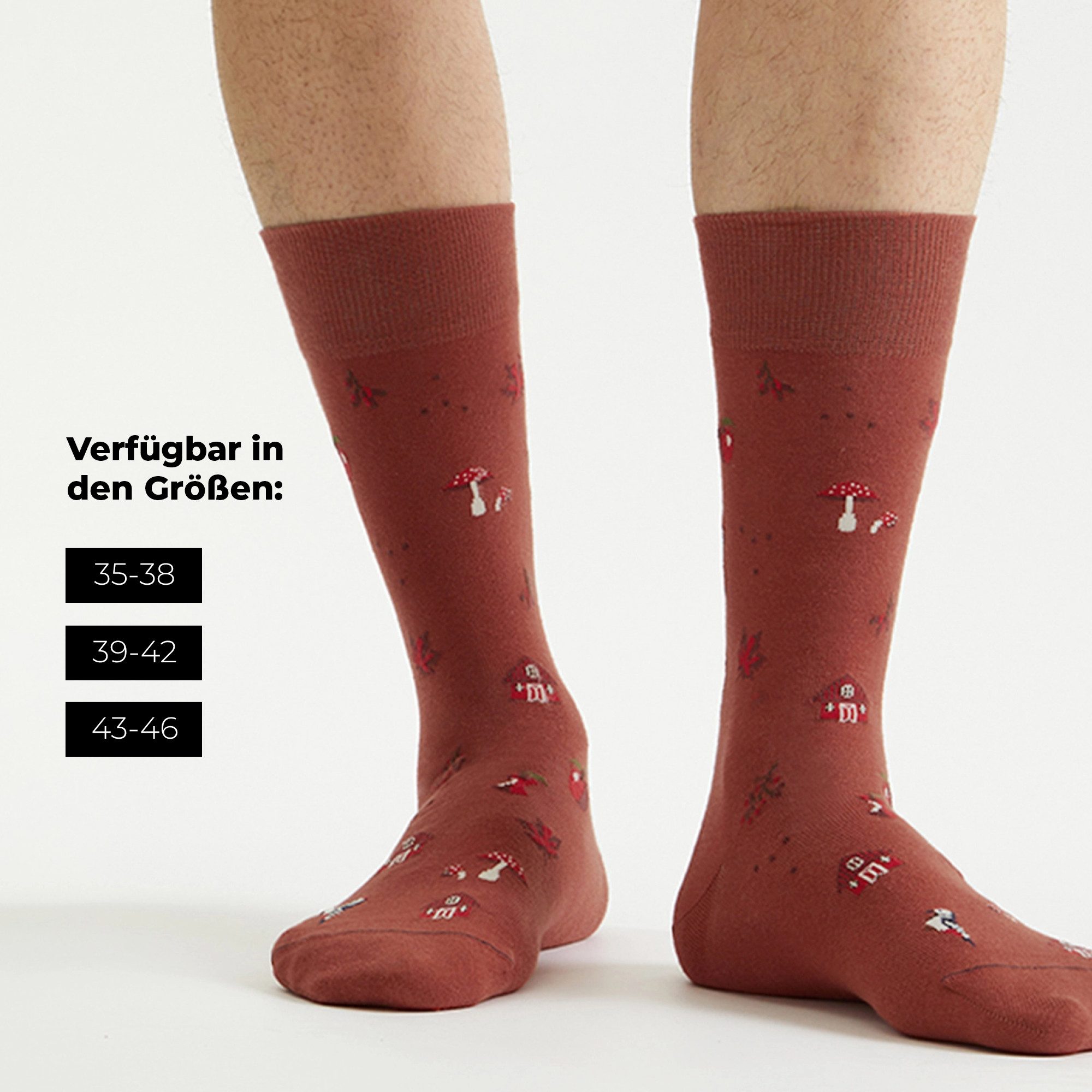 von Jungfeld Socken Icons Socken-Set Bio-Baumwolle 35-46 Unisex (3-Paar, 3 Paar) Motivsocken aus Bio-Baumwolle