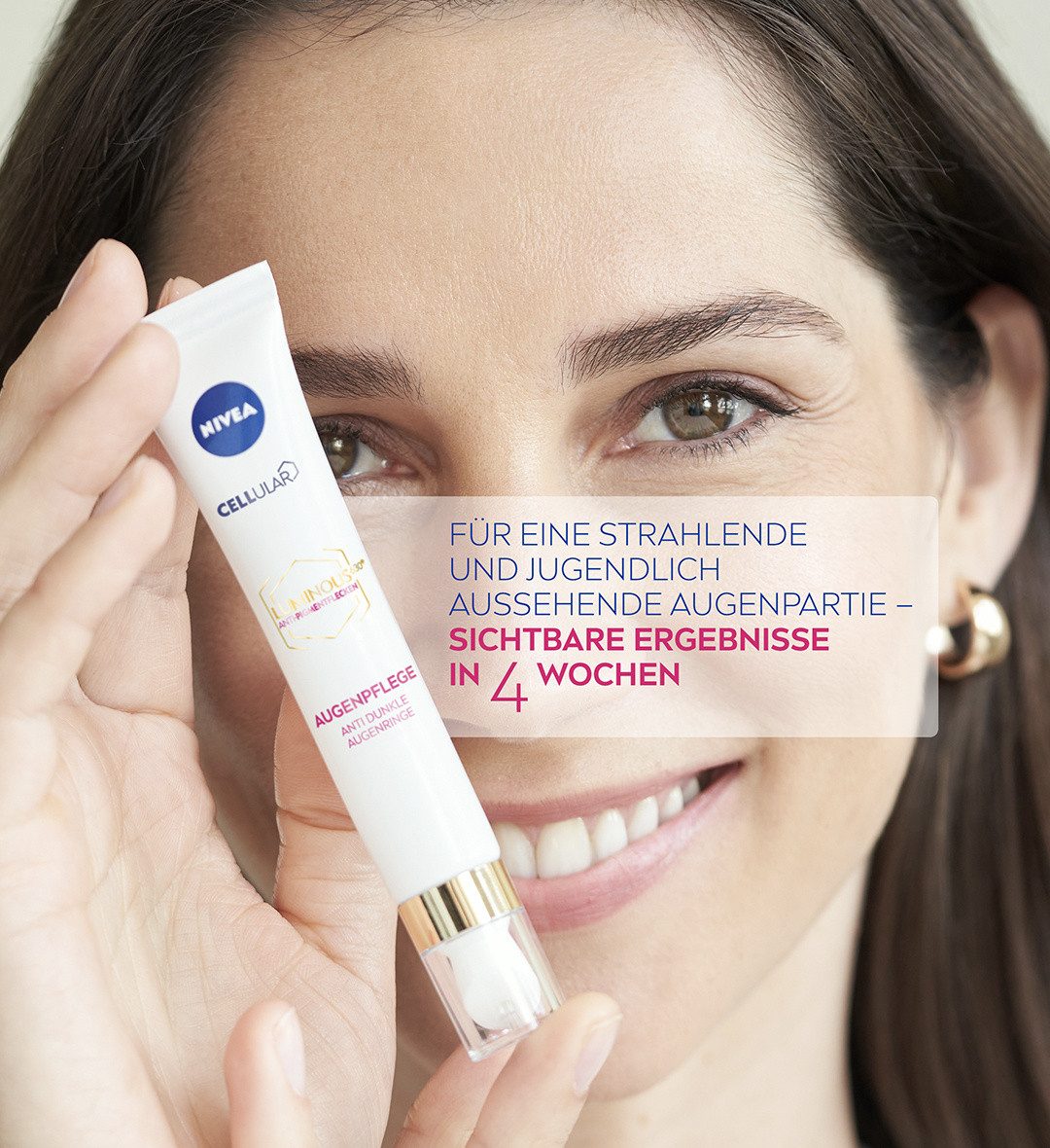 Nivea Augencreme Cellular Luminous630® Anti-Pigmentflecken Augenpflege Augencreme 15ml, 1-tlg., LUMINOUS630® gleicht Pigmentunregelmäßigkeiten aus
