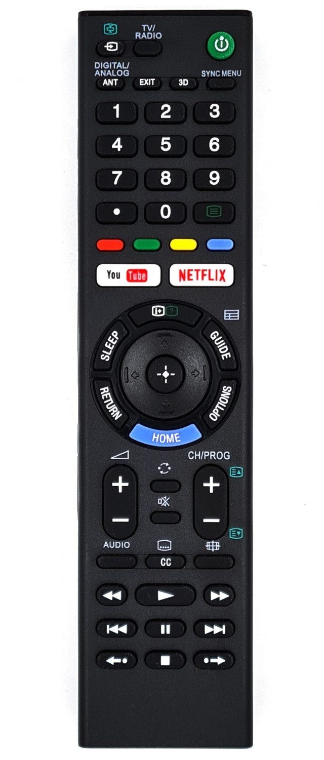 Alltro Ersatz Fernbedienung für Sony RMT-TX300E / RMT-TX300U / RMT-TX300P Fernbedienung (Mit YouTube-, Netflix-Tasten)